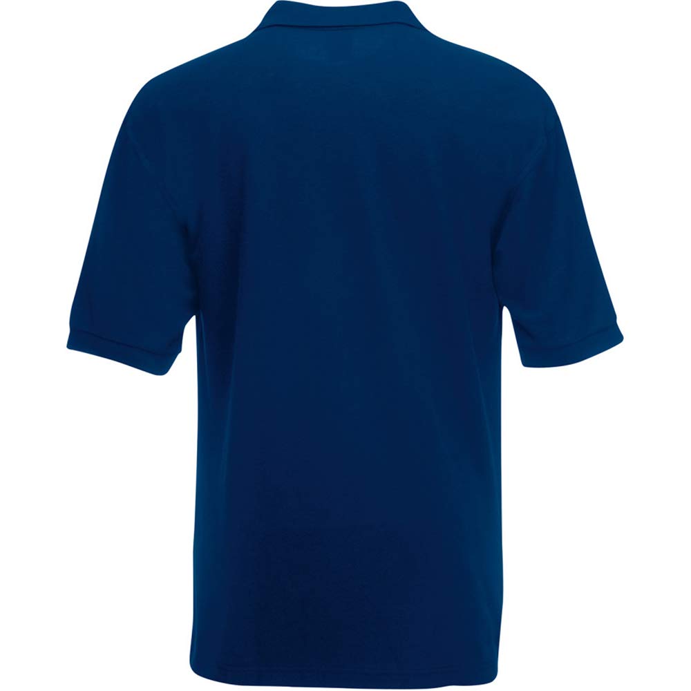 Fruit of the Loom Men's 65/35 Cotton Polyester Pique Short Sleeve Polo Shirt - Medium, Burgundy Red - Comfortable Casual Wear for Office, Golf & Everyday Outfits