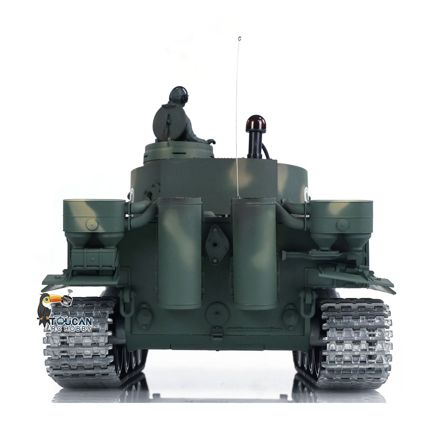 1:16 Henglong 7.0 German Tiger I RTR RC Tank with Metal Tracks, BB Shooting, Infrared Battle & Smoke Effects - 340° Rotating Turret - Perfect for Military Enthusiasts, Collectors and RC Tank Battles