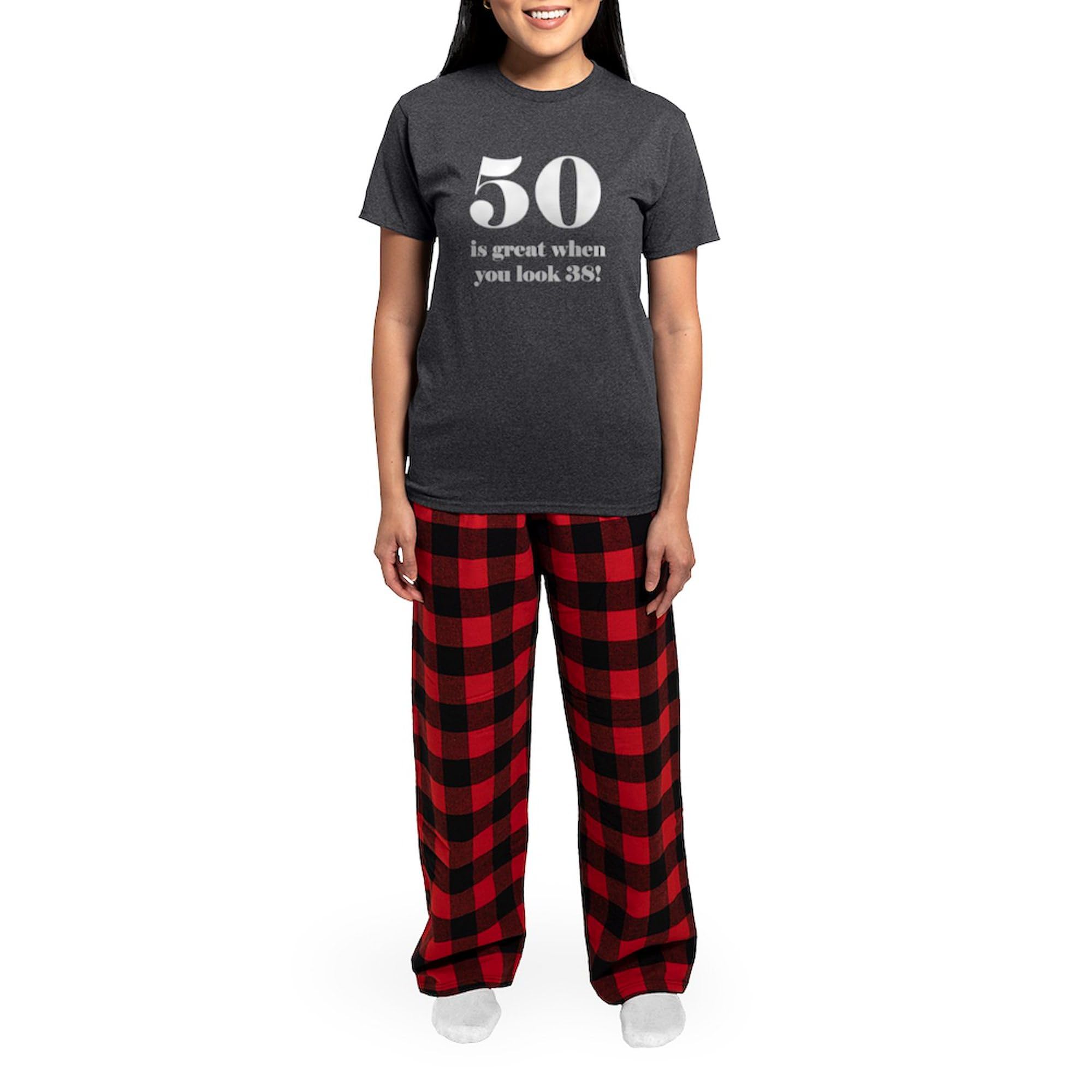 50th Birthday Pajamas for Women - Funny Novelty Sleepwear Set in Charcoal | Perfect for Birthday Gifts, Sleepovers & Relaxing at Home