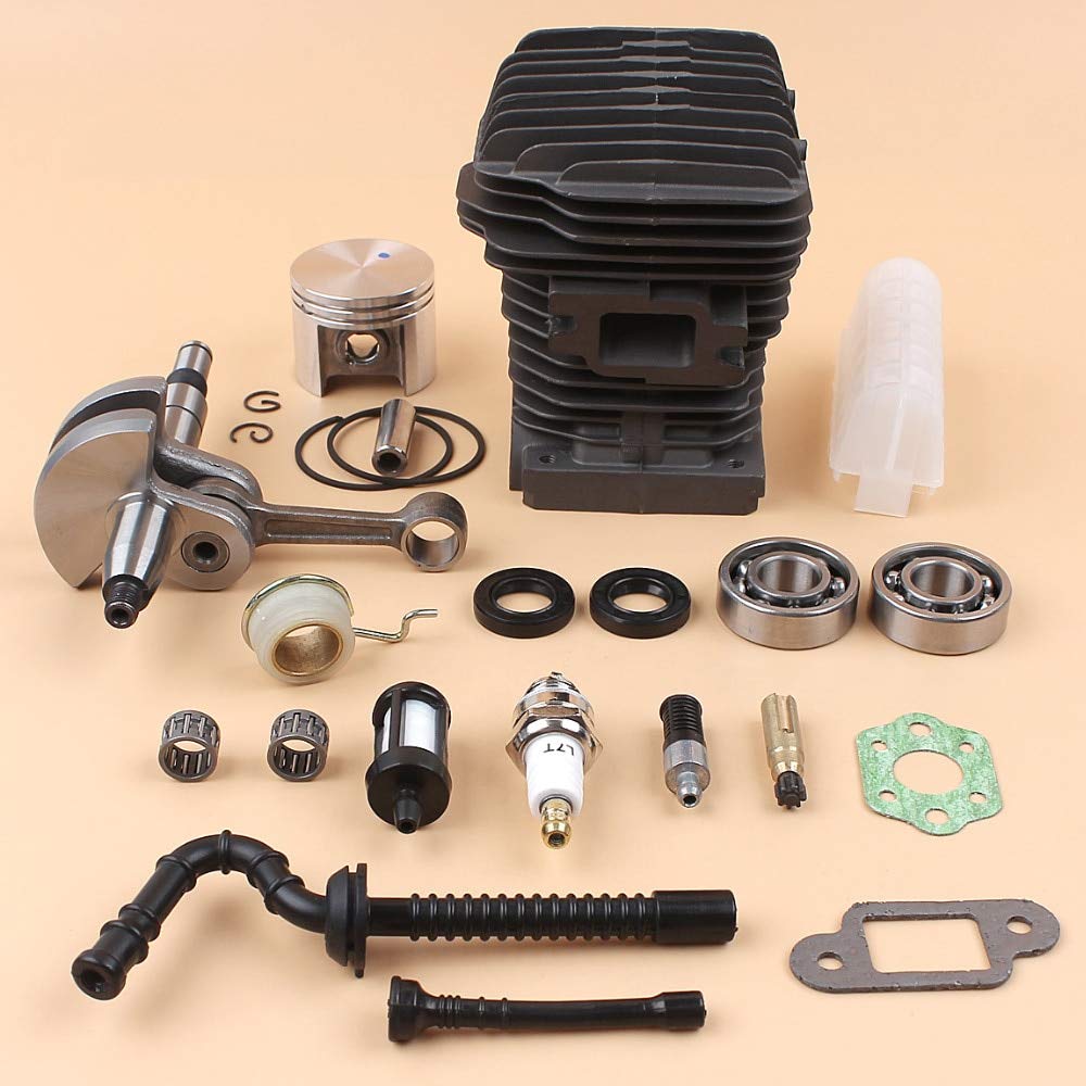 Stihl MS250 MS230 025 023 Chainsaw Replacement Parts Kit - 42.5mm Piston Cylinder Crankshaft Bearing Oil Pump Seal - Compatible with MS 250 230 - Perfect for Chainsaw Repair & Maintenance