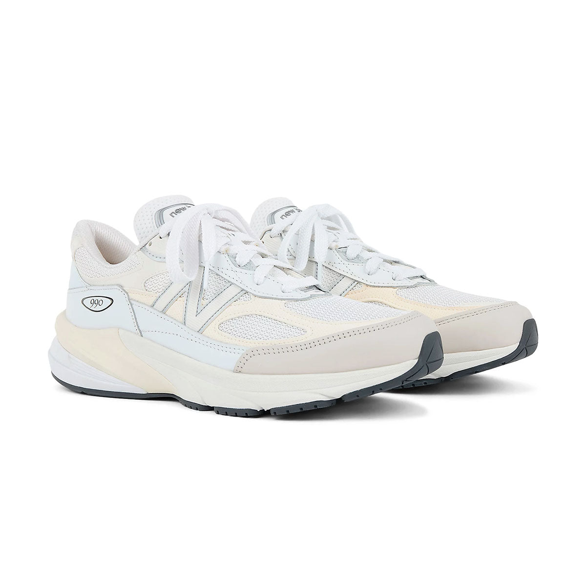 New Balance 990v6 'White Sea Salt' Running Shoes for Men & Women - Lightweight Comfort & Support for Walking, Jogging, and Everyday Wear in USA