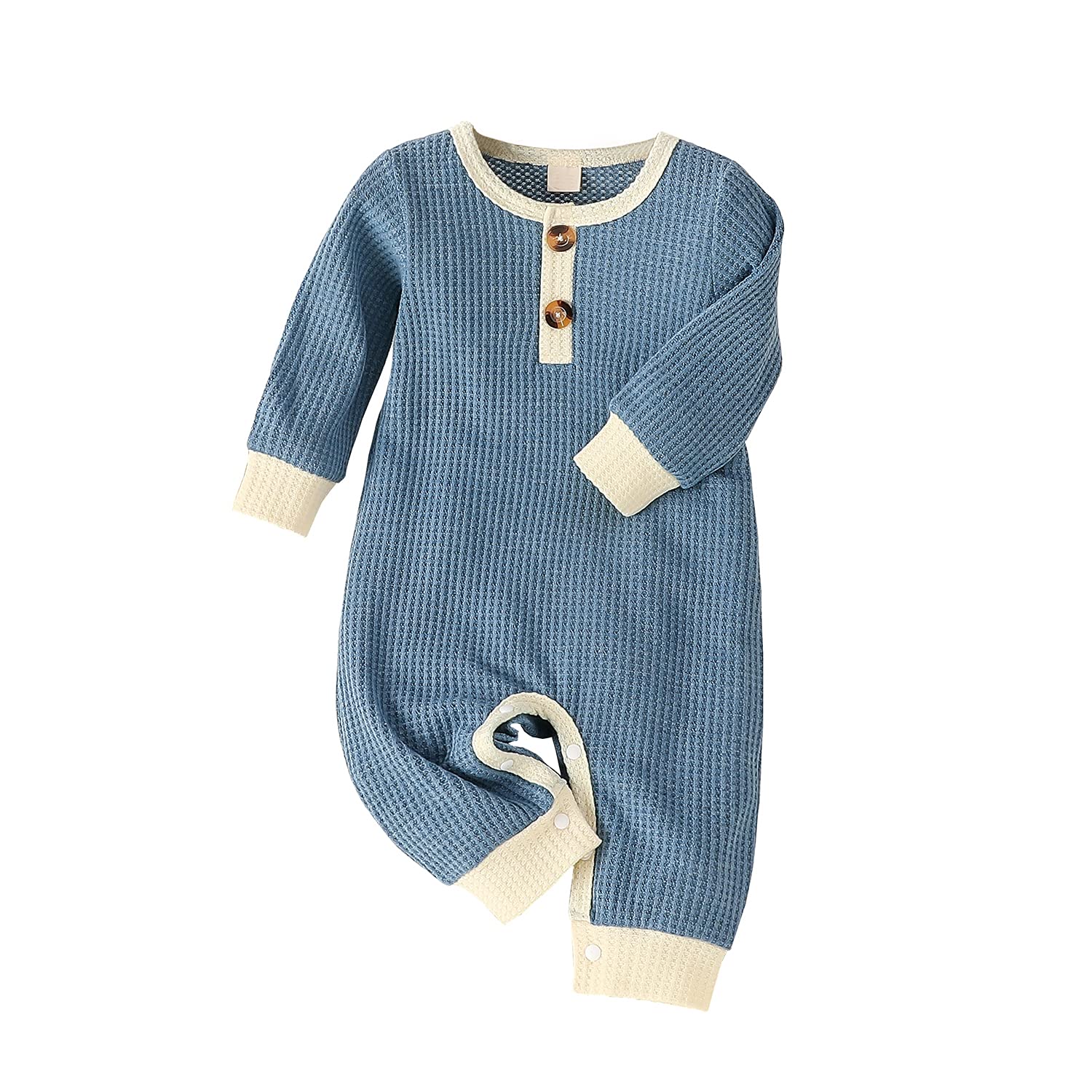 Newborn Baby Girl & Boy Clothes - Soft Cotton Sun Print Button Romper Jumpsuit | Fall & Winter Infant Outfits | Perfect for Playdates, Photo Shoots & Holiday Gifts