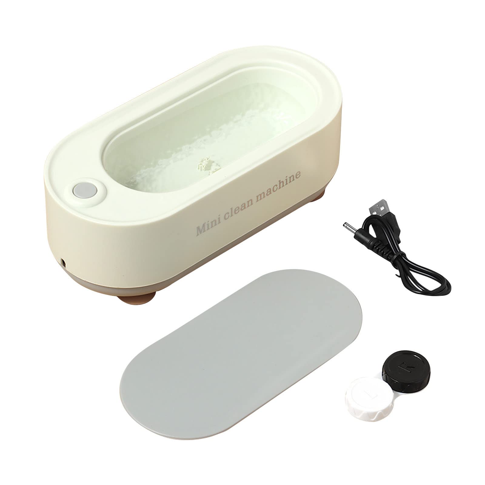 Professional Ultrasonic Cleaner Machine - Portable High Frequency Vibration Jewelry Cleaner for Watches, Eyeglasses, Rings & Small Items - 360° Deep Cleaning Box for Home, Office & Travel Use