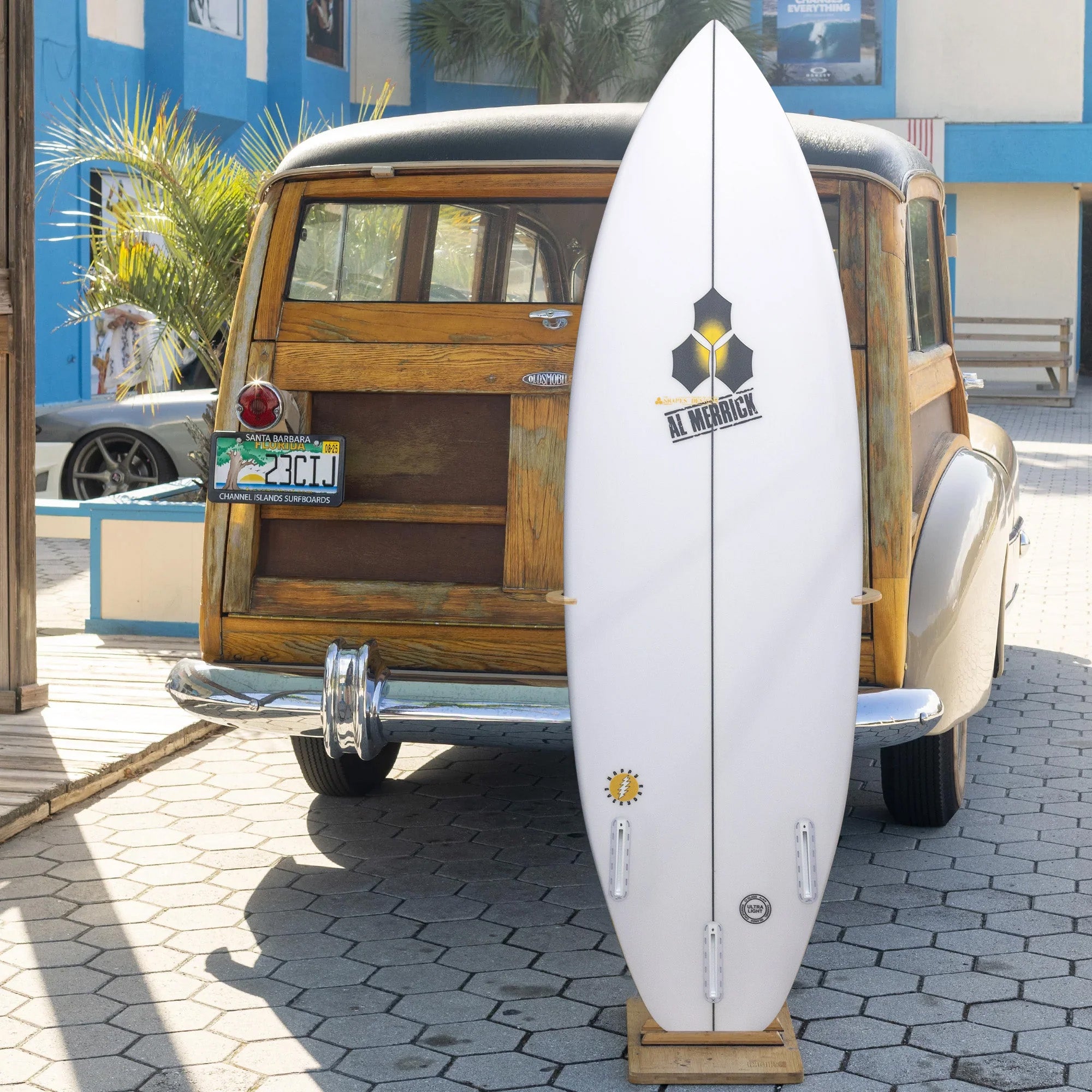 Channel Islands Happy Everyday 5'7 Surfboard with Futures Fins - Perfect for Small to Medium Waves, Beach Vacation & Surfing Lessons