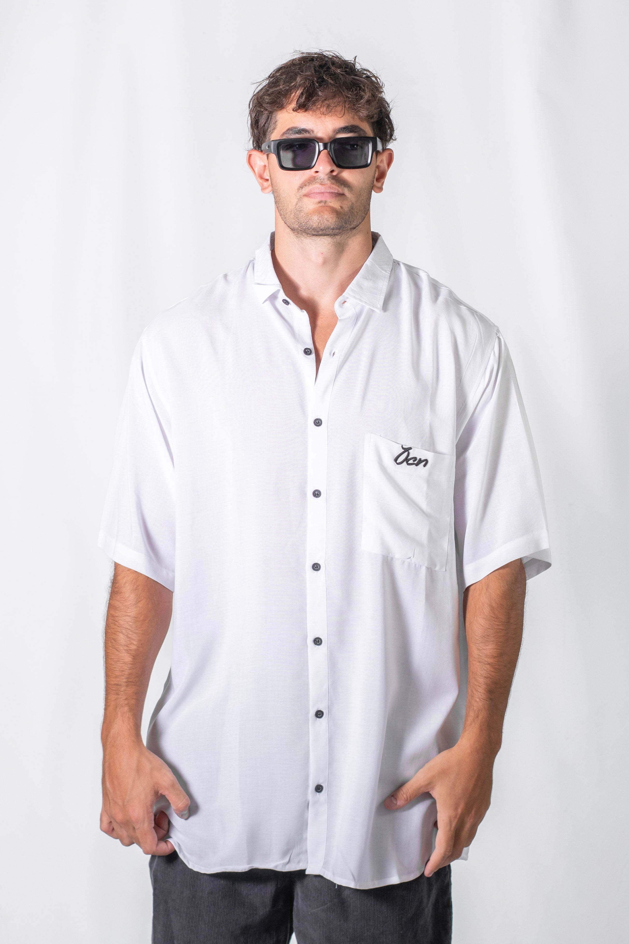 Ocn H Garment White Shirt 156 - Stylish and Comfortable Men's Casual Wear for Office, Party, and Everyday Outfits