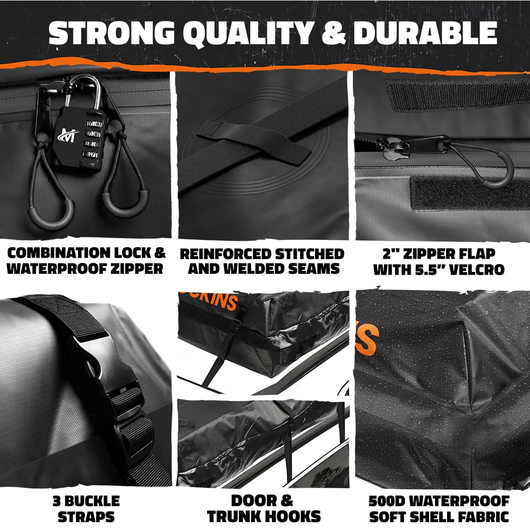 40 Cu Ft Rooftop Cargo Carrier Bag 72
