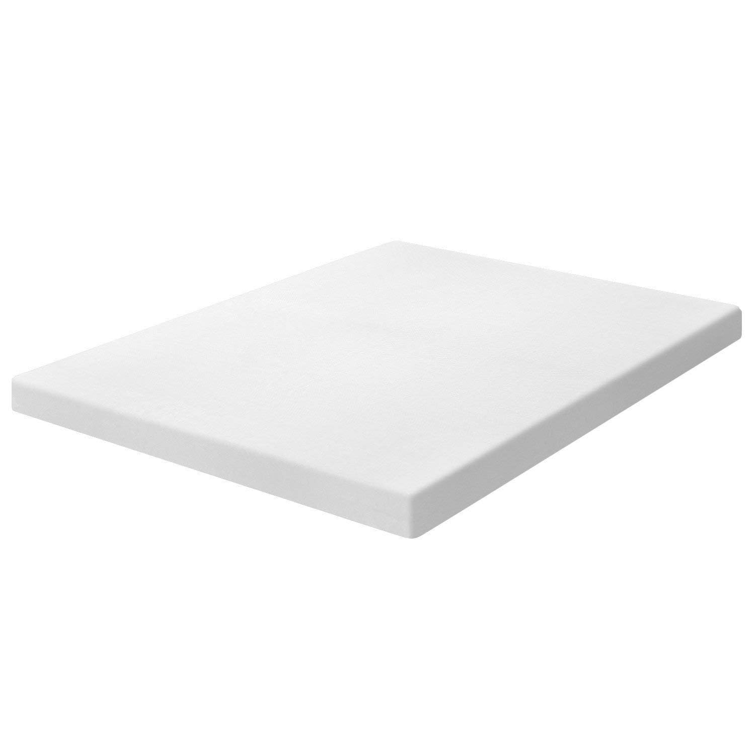 Twin XL 3-Inch Memory Foam Mattress Topper - 3LB Density Visco Elastic Bed Pad with 2 Contour Pillows | Made in USA | Perfect for Back Pain Relief & Pressure Point Support