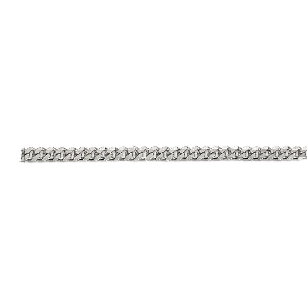 Diamond2Deal Sterling Silver 3.5mm Curb Chain Necklace for Women & Men - Elegant Layering Jewelry for Everyday Wear, Gifts & Special Occasions