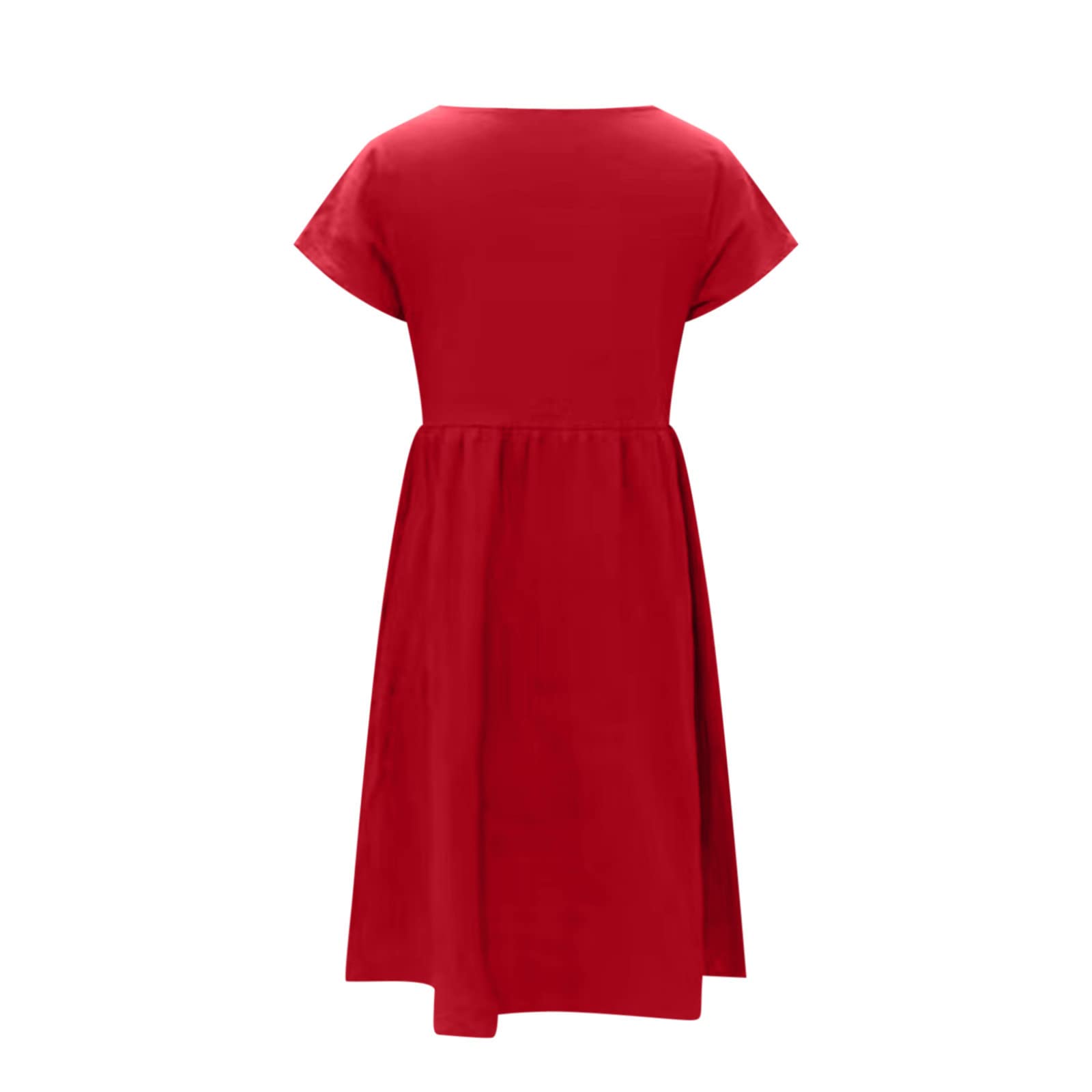 FZYLQY Women's Summer Casual Dress - Loose Fit T-Shirt Dress, Flowy Cute Swing Tunic Mini Dress in Solid Colors | Perfect for Beach, Boho Style & Everyday Wear