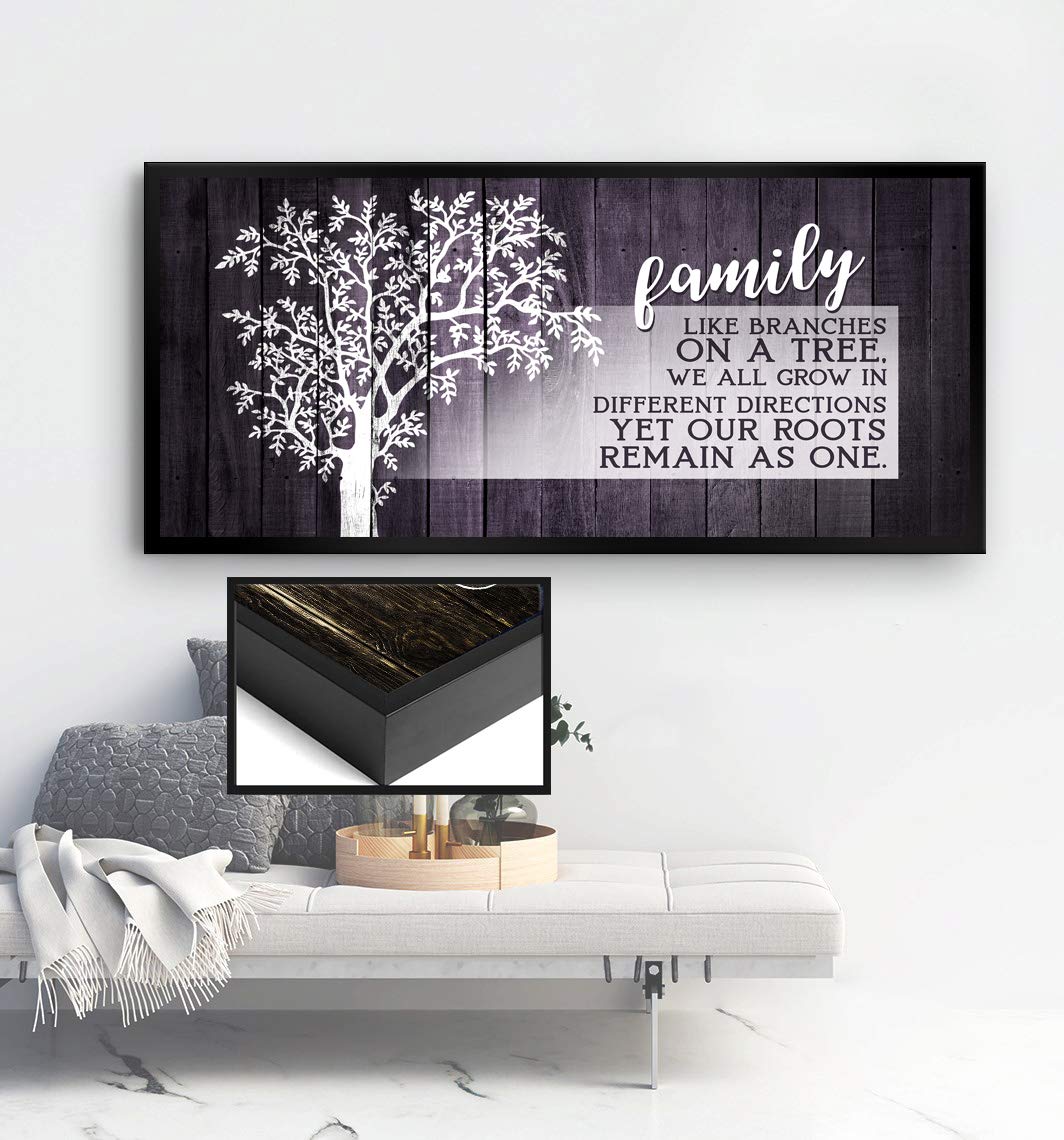 Family Tree Plaque Wall Art - Farmhouse Decor for Living Room