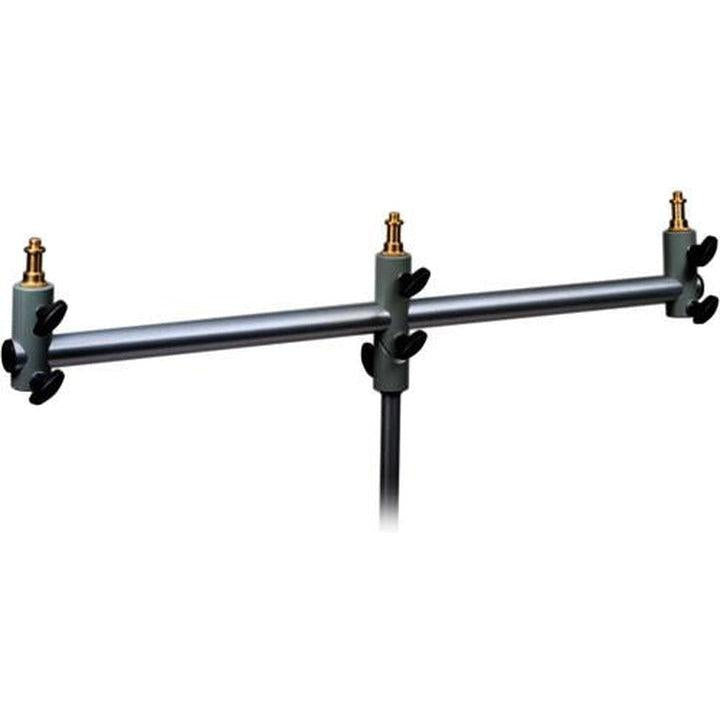 Manfrotto 154 Triple Microphone Holder Bar - Black | Professional Studio Mic Stand Mount for Podcasting, Recording & Live Streaming