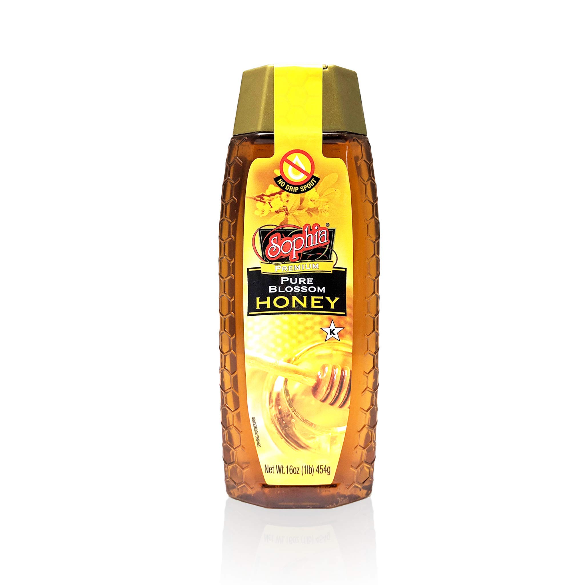 Sophia Honey - Pure Blossom Honey 16oz (3-Pack) | Raw Unfiltered Natural Honey | Perfect for Tea, Baking & Healthy Breakfast