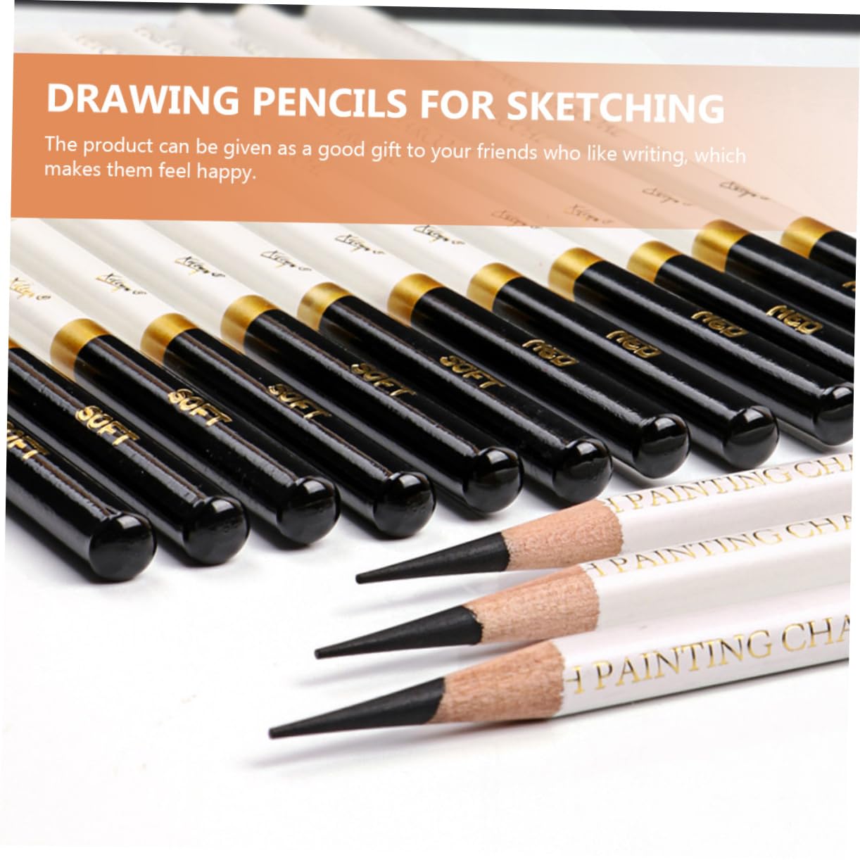TEHAUX 24-Piece Professional Sketch Pencils Set - Vibrant Colored Pencils for Artists & Students - Perfect for Drawing, Sketching, Coloring Books & Art Projects