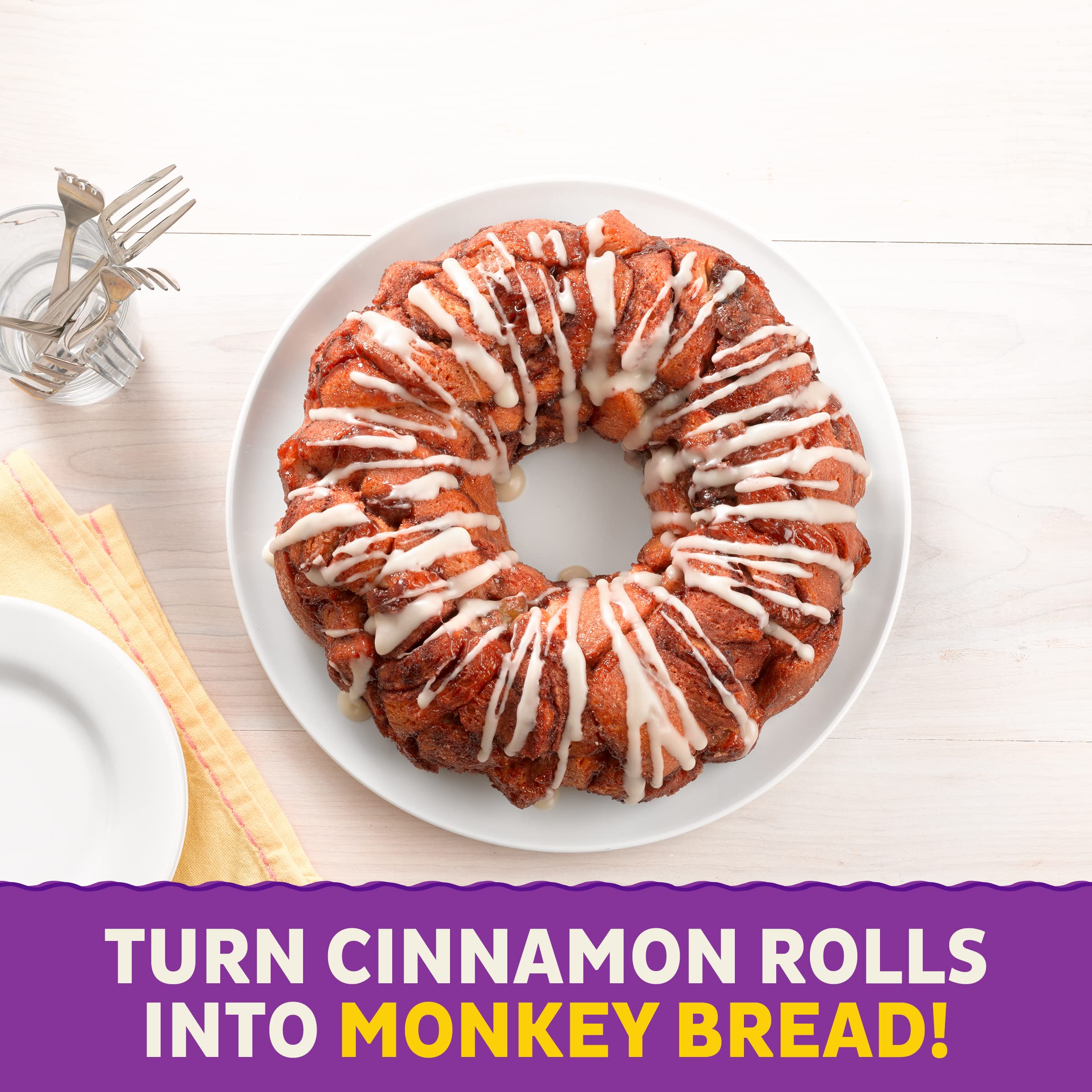 Annie's Organic Cinnamon Rolls with Icing - 5 Pack (17.5 oz) | Refrigerated Dough for Easy Baking | Perfect for Breakfast, Brunch & Holiday Treats