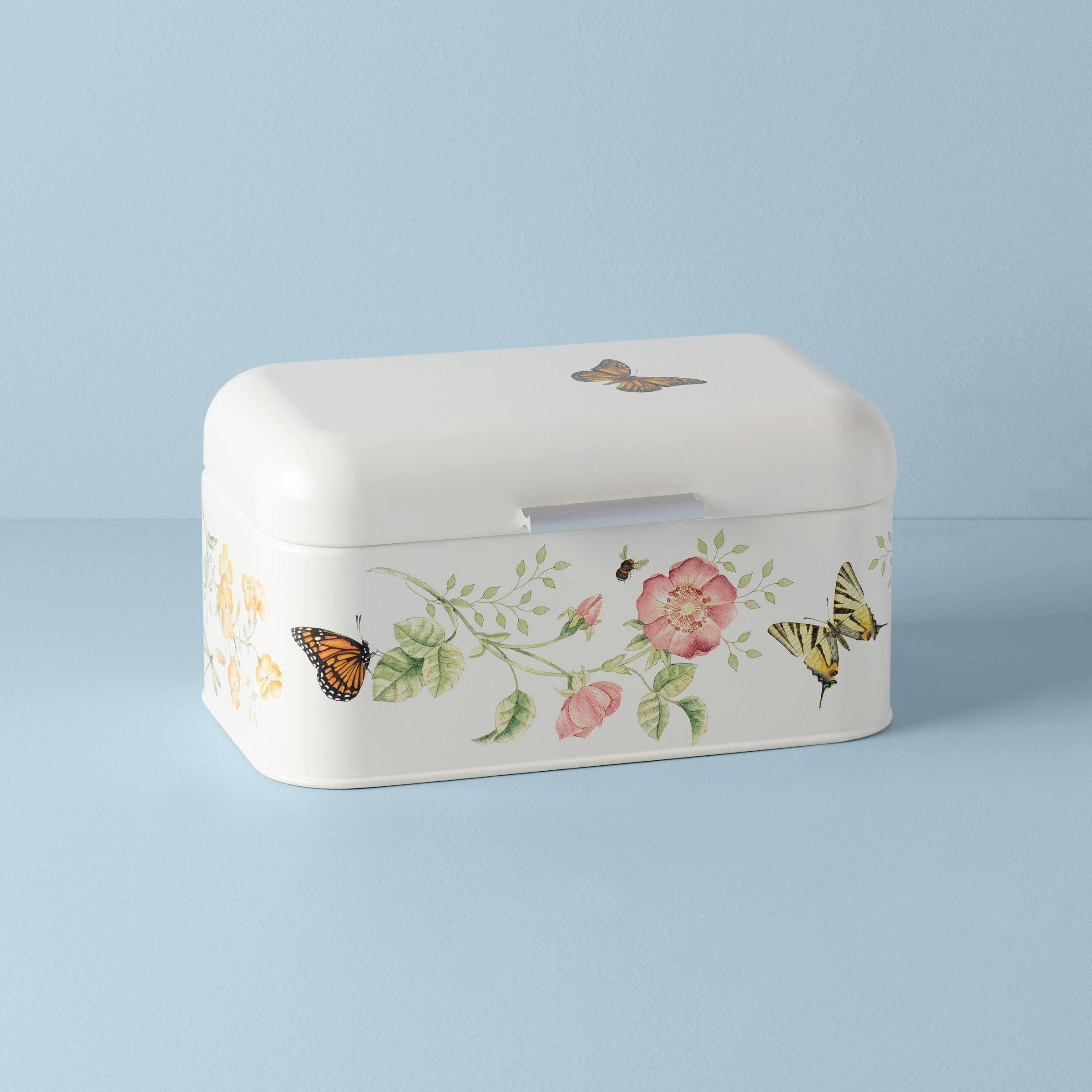 Butterfly Meadow Bread Box - Rustic Wooden Bread Storage Container for Kitchen Countertop - Perfect for Storing Bread, Buns, and Pastries to Keep Fresh