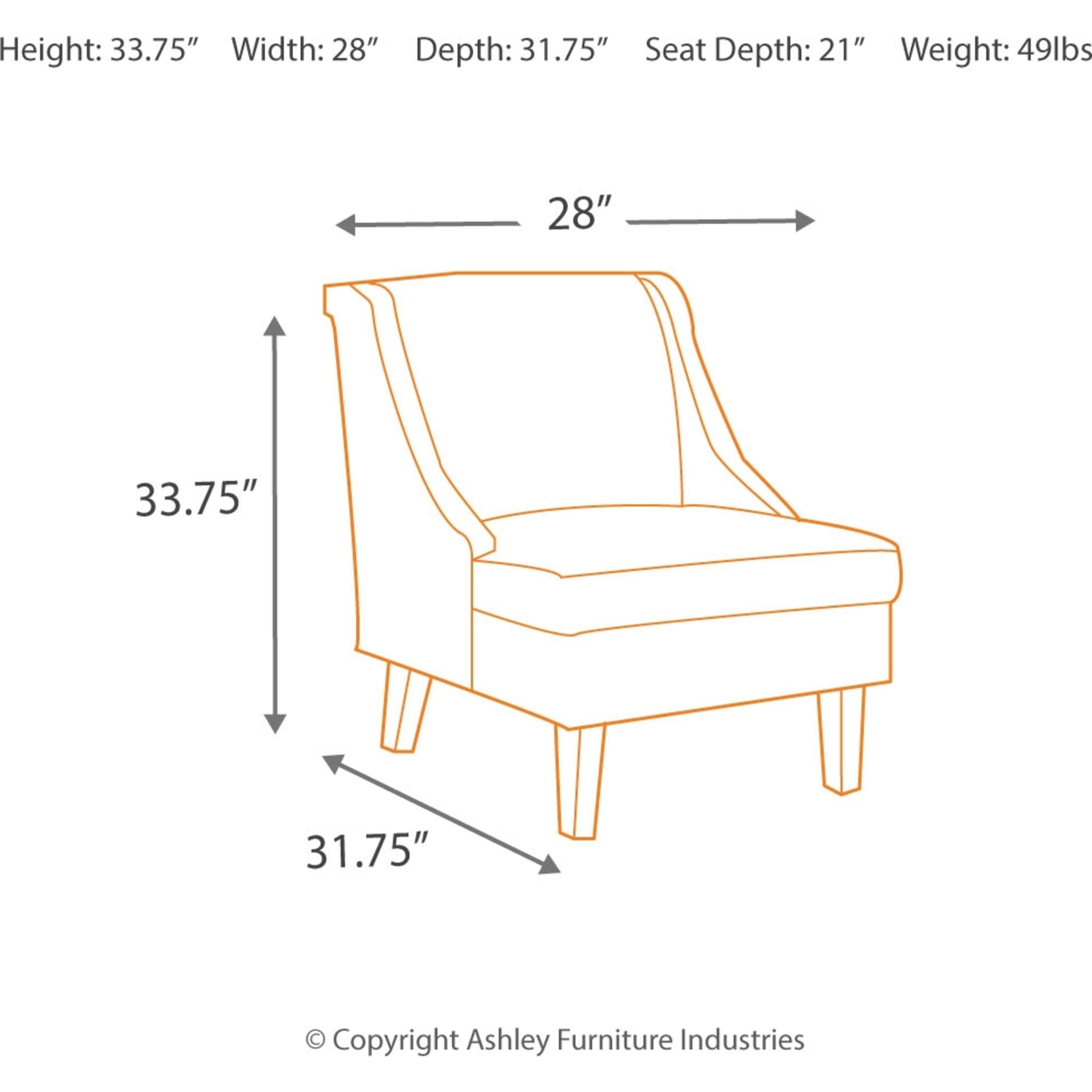 Clarinda Accent Chair - Modern Upholstered Lounge Chair for Living Room, Bedroom & Office - Comfortable Mid-Century Style Armchair with Wooden Legs - Perfect for Reading, Relaxing & Home Decor