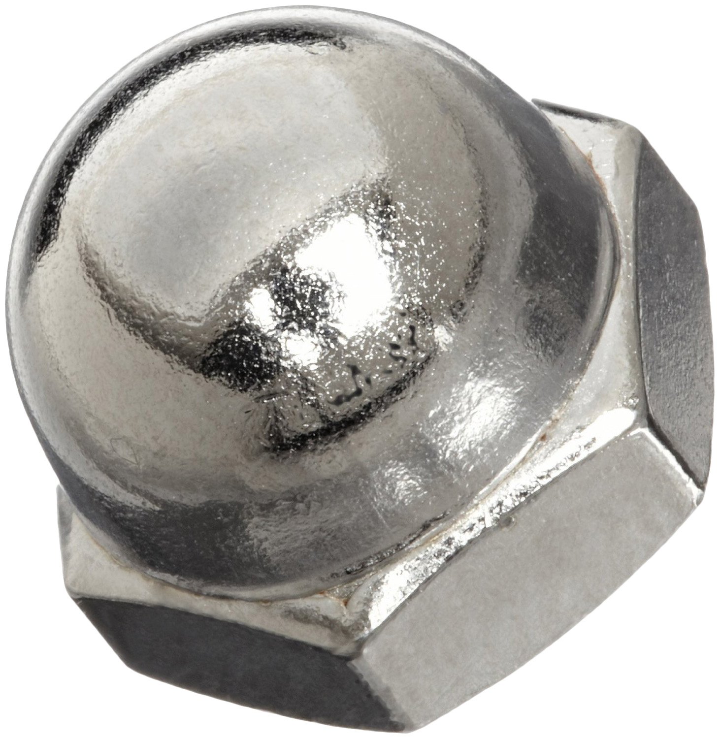 Small Parts FSCM8ANSS 18-8 Stainless Steel Acorn Nut, Grade 8, M8-1.25 Threads, DIN 1587 Compliant, Right Hand Threads (Pack of 25) for Automotive and Machinery Applications