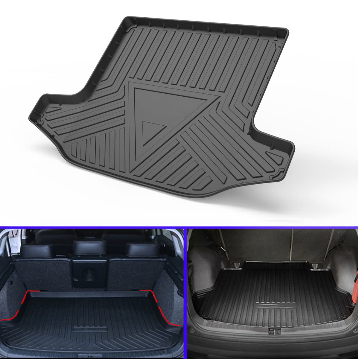 Porsche Panamera Trunk Liner Mat 2019-2023 - Durable Rubber Cargo Tray for Car Protection