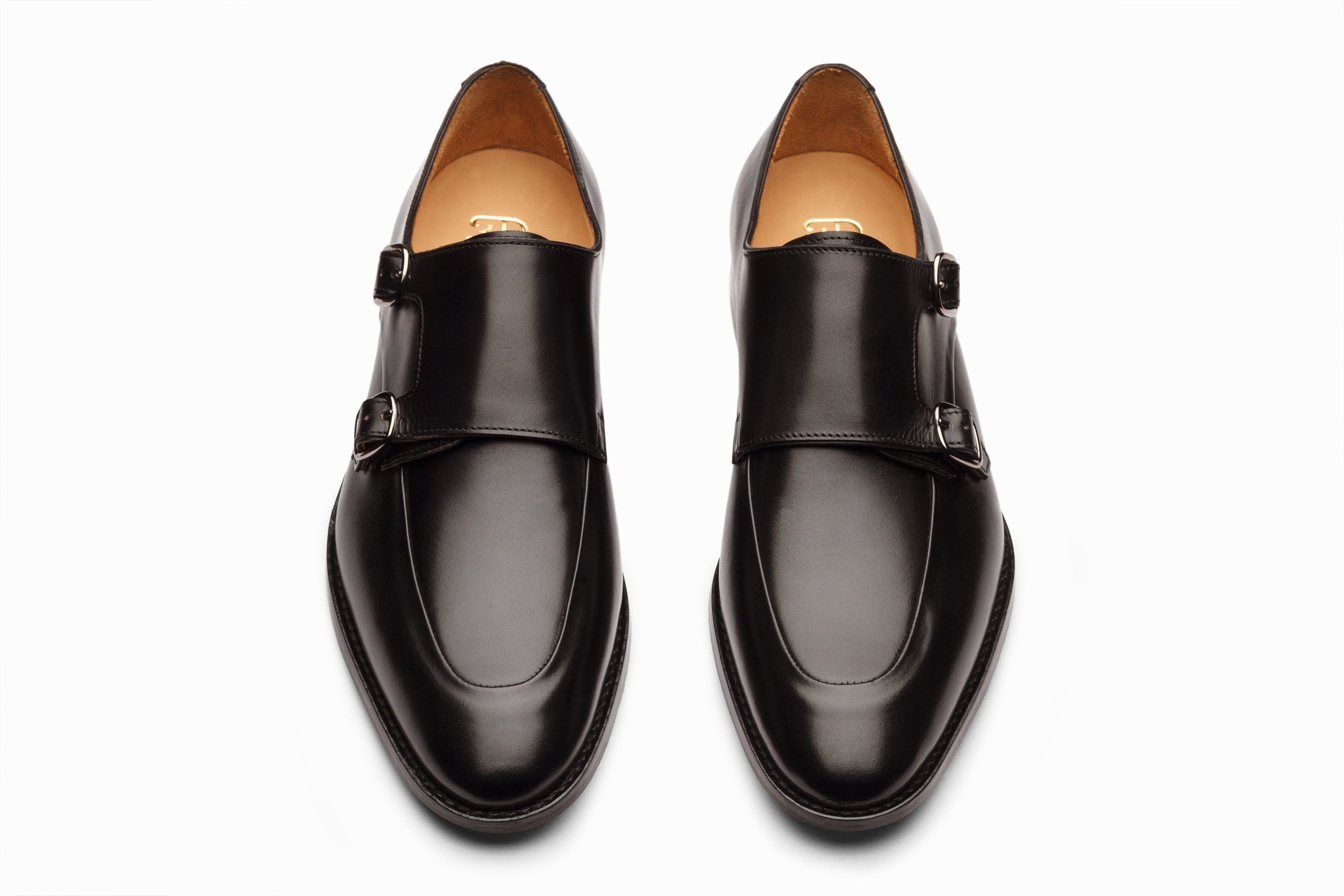 Premium Diplomat Double Monkstrap Dress Shoes for Men - Classic Black Leather Business Formal Oxfords - Perfect for Office, Weddings & Special Occasions
