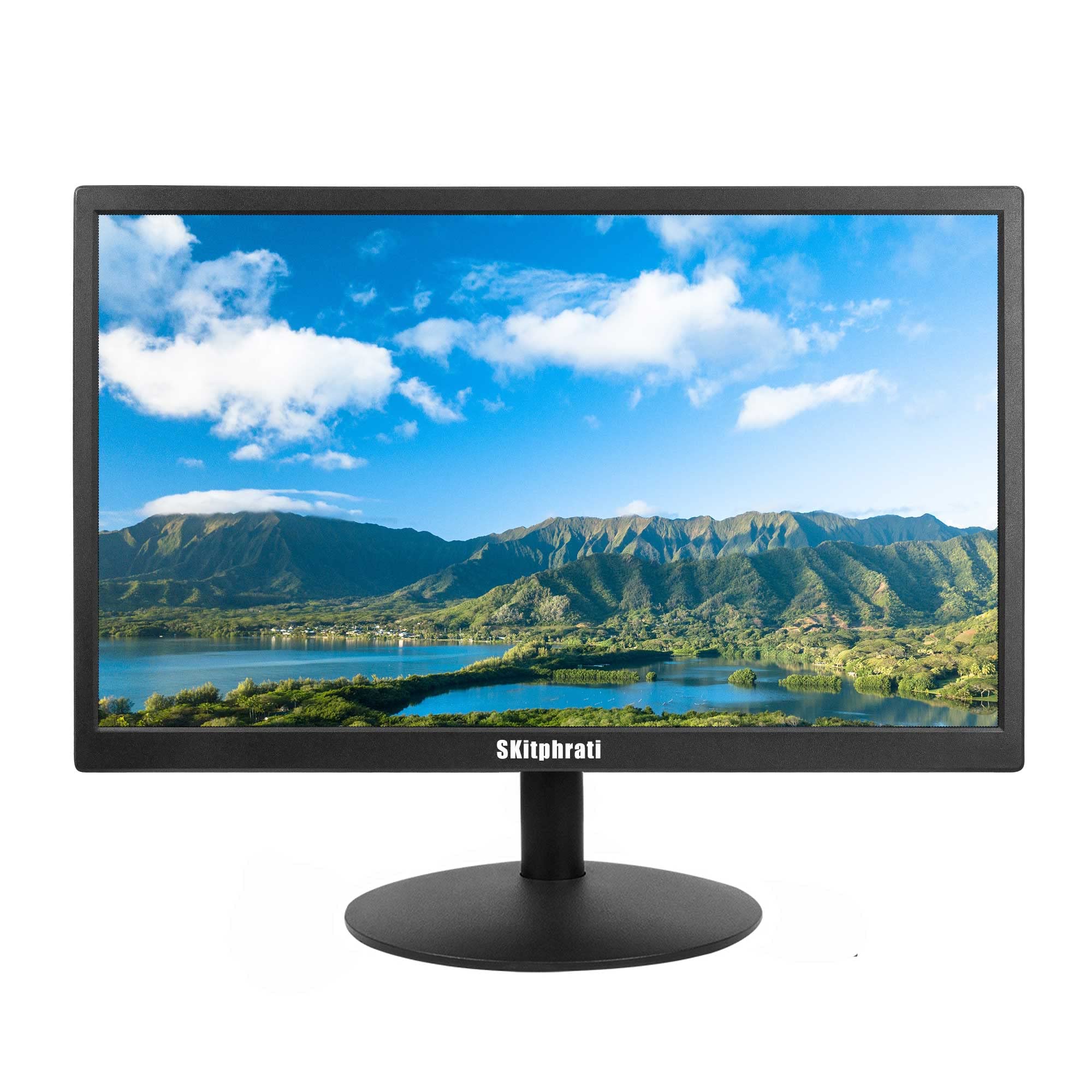 17 Inch SKitphrati LED Monitor - 1440x900 Resolution, 60Hz, 5ms Response, TN Panel, 16:10 Aspect Ratio with VESA Mount | VGA & HDMI Ports for PC, Laptop | Perfect for Home Office, Gaming & Multi-Screen Setups