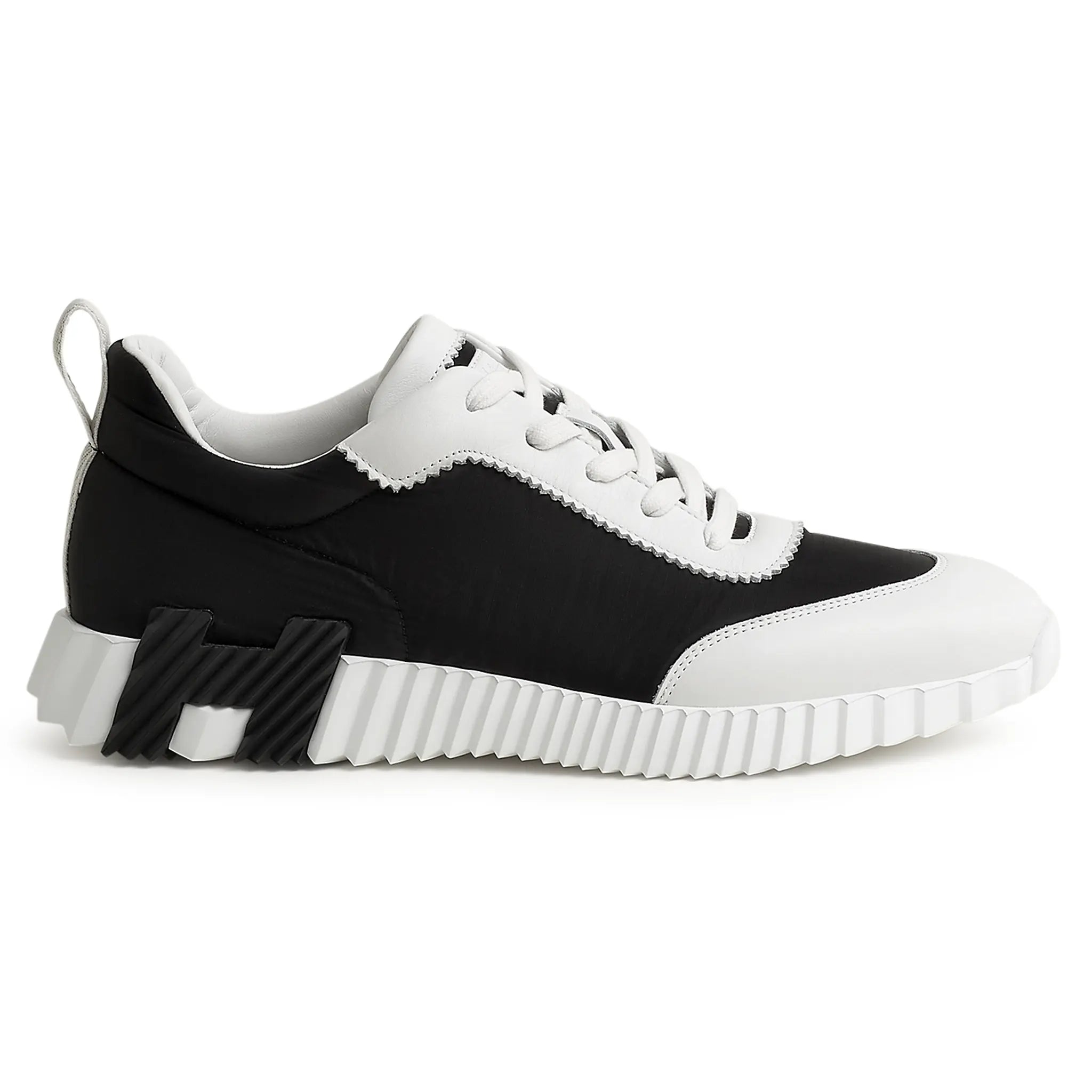 Hermès Paris Ripstop Bouncing Sneakers - Black & White Luxury Athletic Shoes for Men | Comfortable Running & Casual Wear
