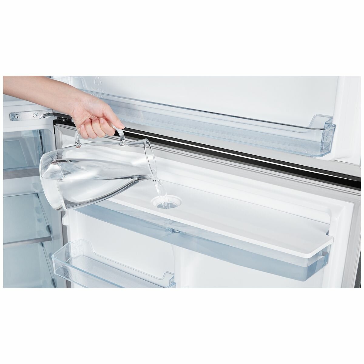 Hisense 496L Top Mount Refrigerator HRTF496SW - Energy Efficient 4-Door Fridge with Spacious Freezer, Perfect for Large Families & Kitchen Storage