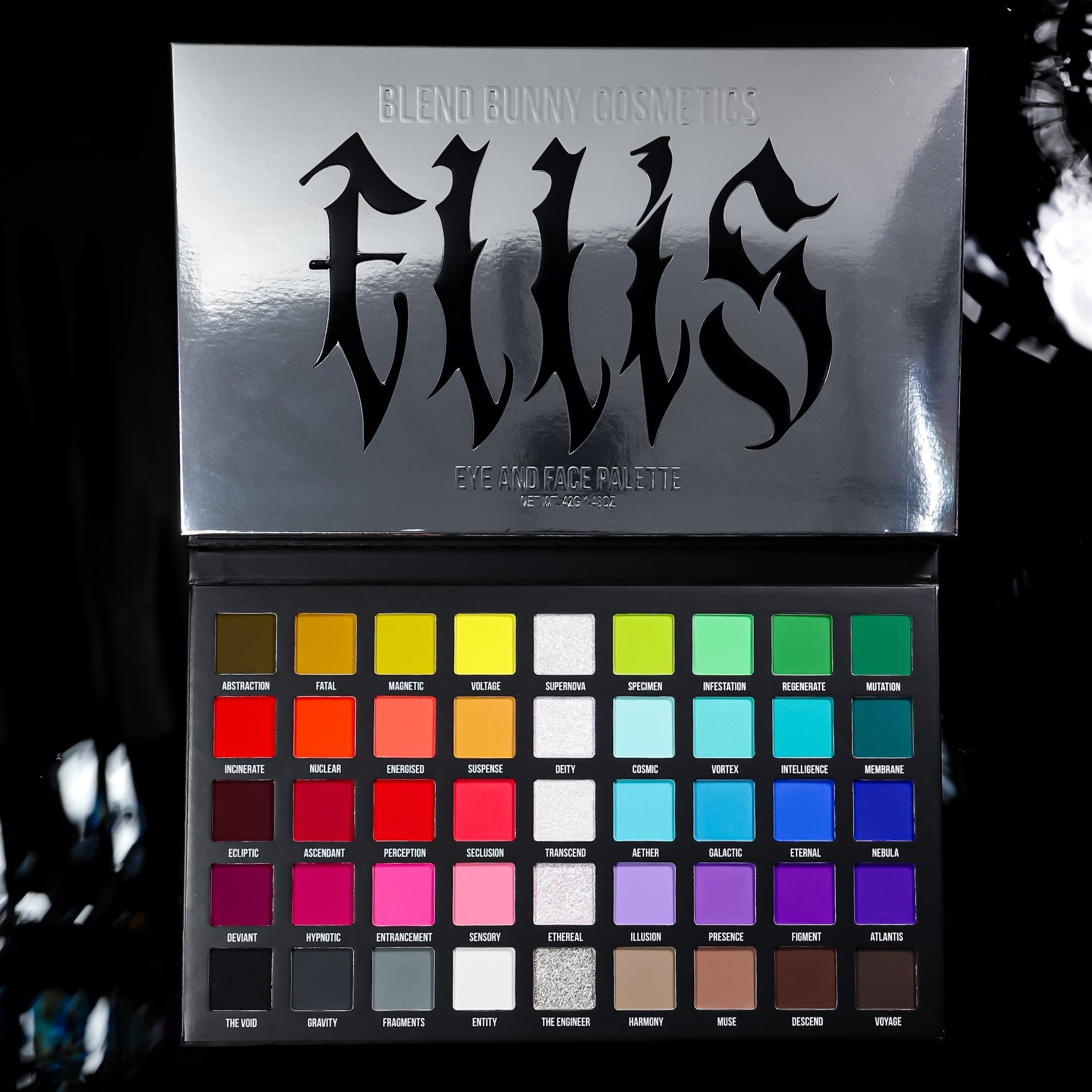 Ellis Atlantis 45 Shade Eyeshadow Palette - Highly Pigmented Makeup Palette for Professional & Everyday Use | Perfect for Day, Night & Special Occasion Makeup Looks