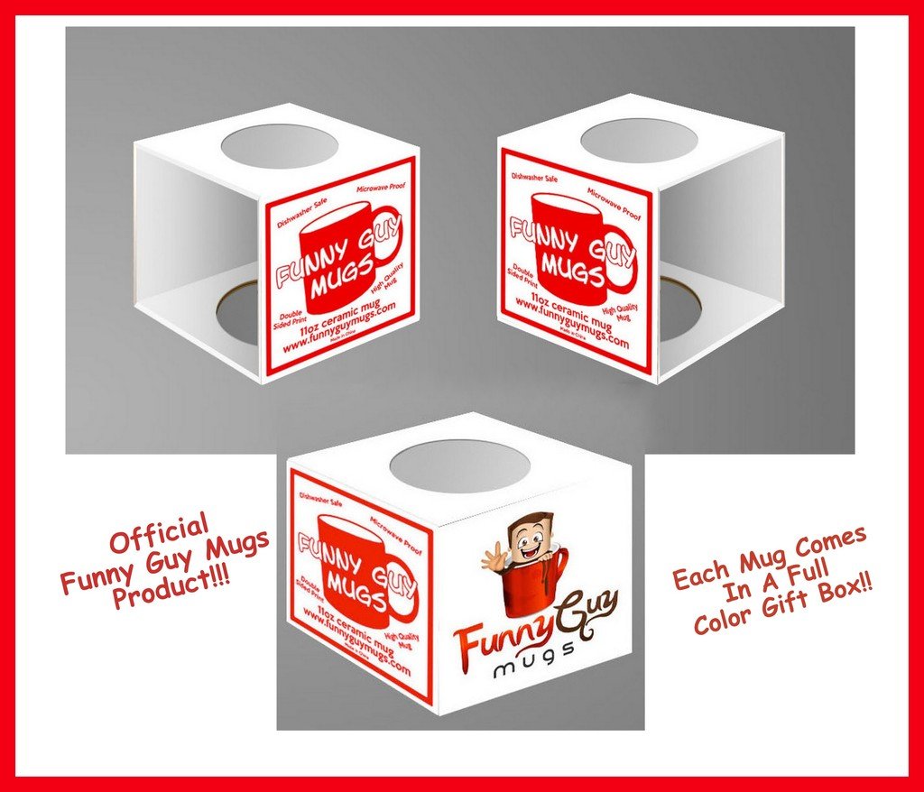 Funny Guy Mugs 'F It' Ceramic Coffee Cup - 11oz Humorous Novelty Mug with Sarcastic Quote - Perfect Gift for Men & Women - Great for Office, Home Use or Gag Gifts