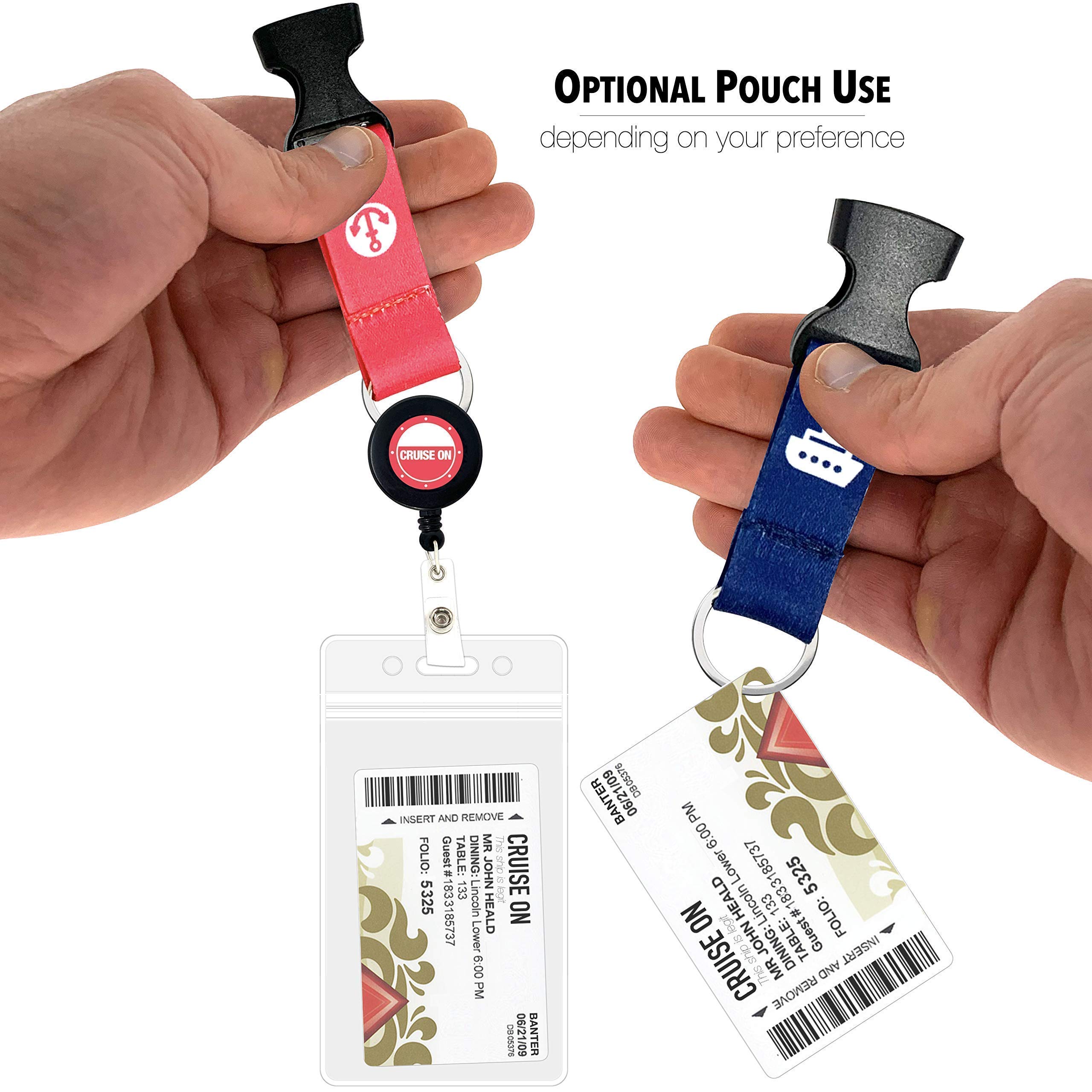 Cruise Lanyards with ID Holder & Towel Bands for Travel