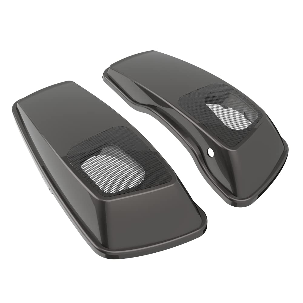 Premium Color-Matched 6x9 Saddlebag Speaker Lids for 2014+ Harley Davidson Touring Bikes - Perfect for Road Trips & Custom Audio Upgrades