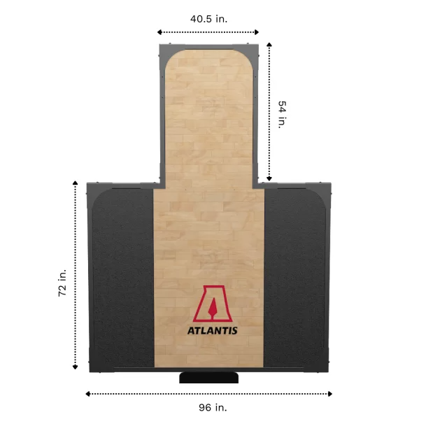 Premium ATLANTIS Platform with Durable Hardwood Surface - Perfect for Home Gym, Yoga, and Fitness Training