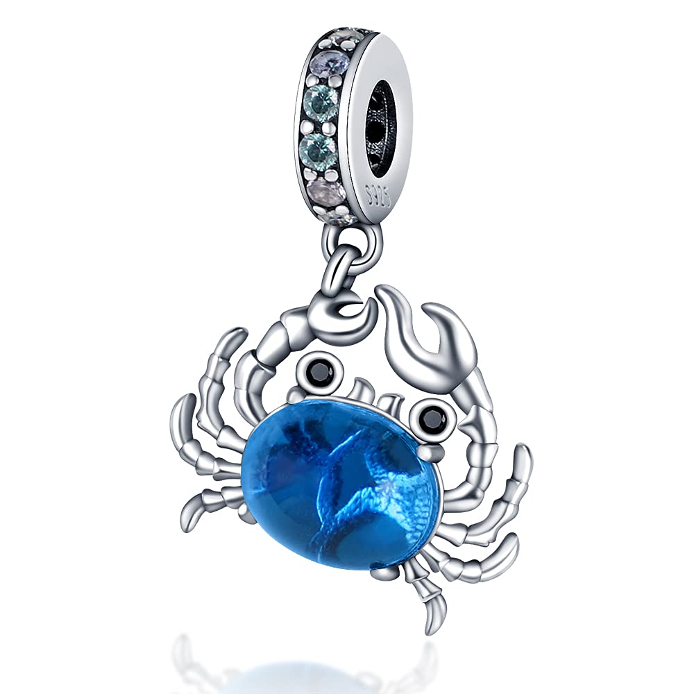 925 Sterling Silver Charms Beads with CZ Stones for Women's DIY Jewelry - Perfect for Bracelets, Necklaces & Gift Giving
