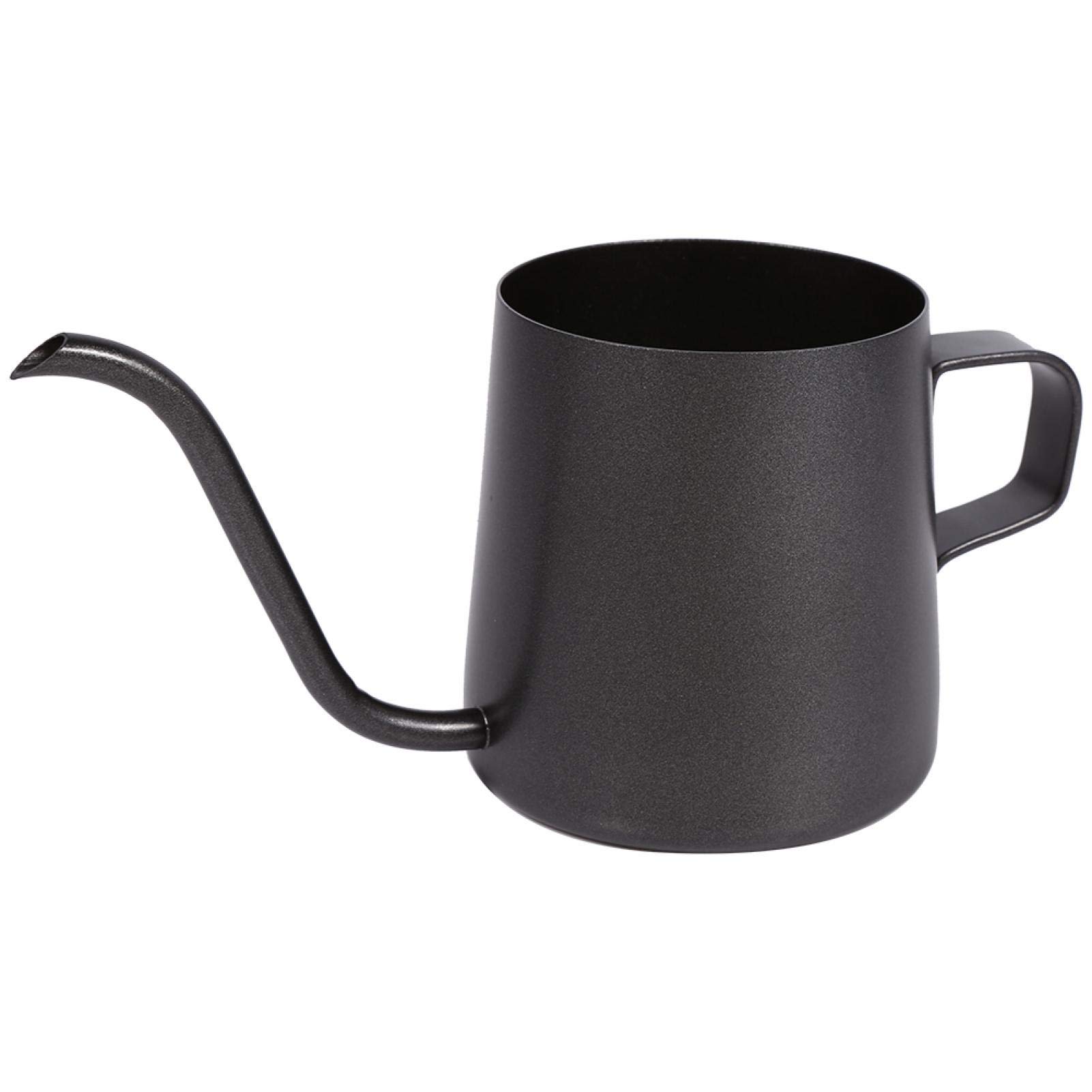 Premium Stainless Steel Gooseneck Pour Over Coffee Kettle - 250ml Black Drip Coffee Pot with Hanging Ear & Precision Spout for Barista-Style Brewing | Perfect for Home, Office, and Specialty Coffee Shops