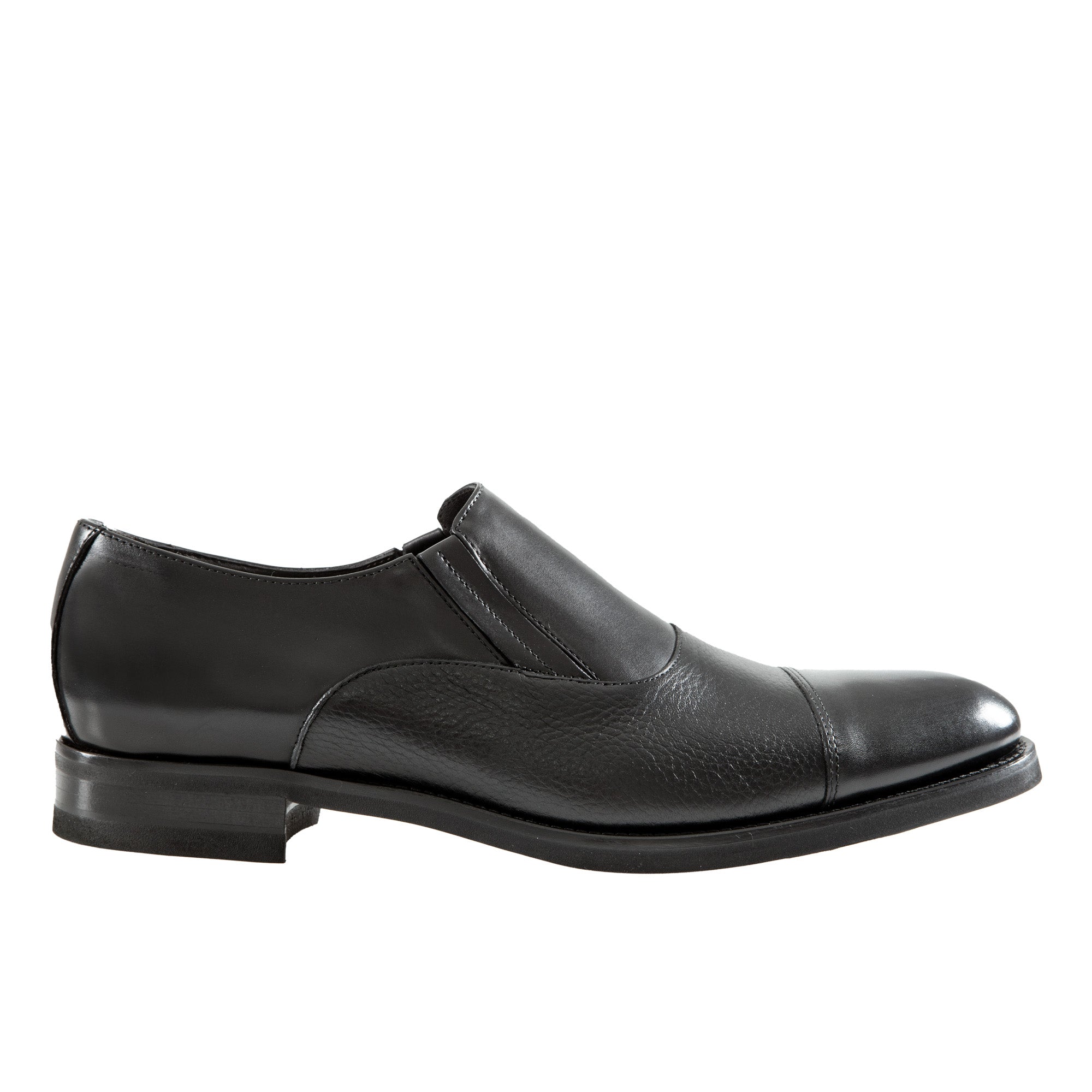 Henry Sartorial Classic Elastic Loafers for Men - Comfortable Slip-On Dress Shoes in Black | Perfect for Business, Office & Formal Occasions
