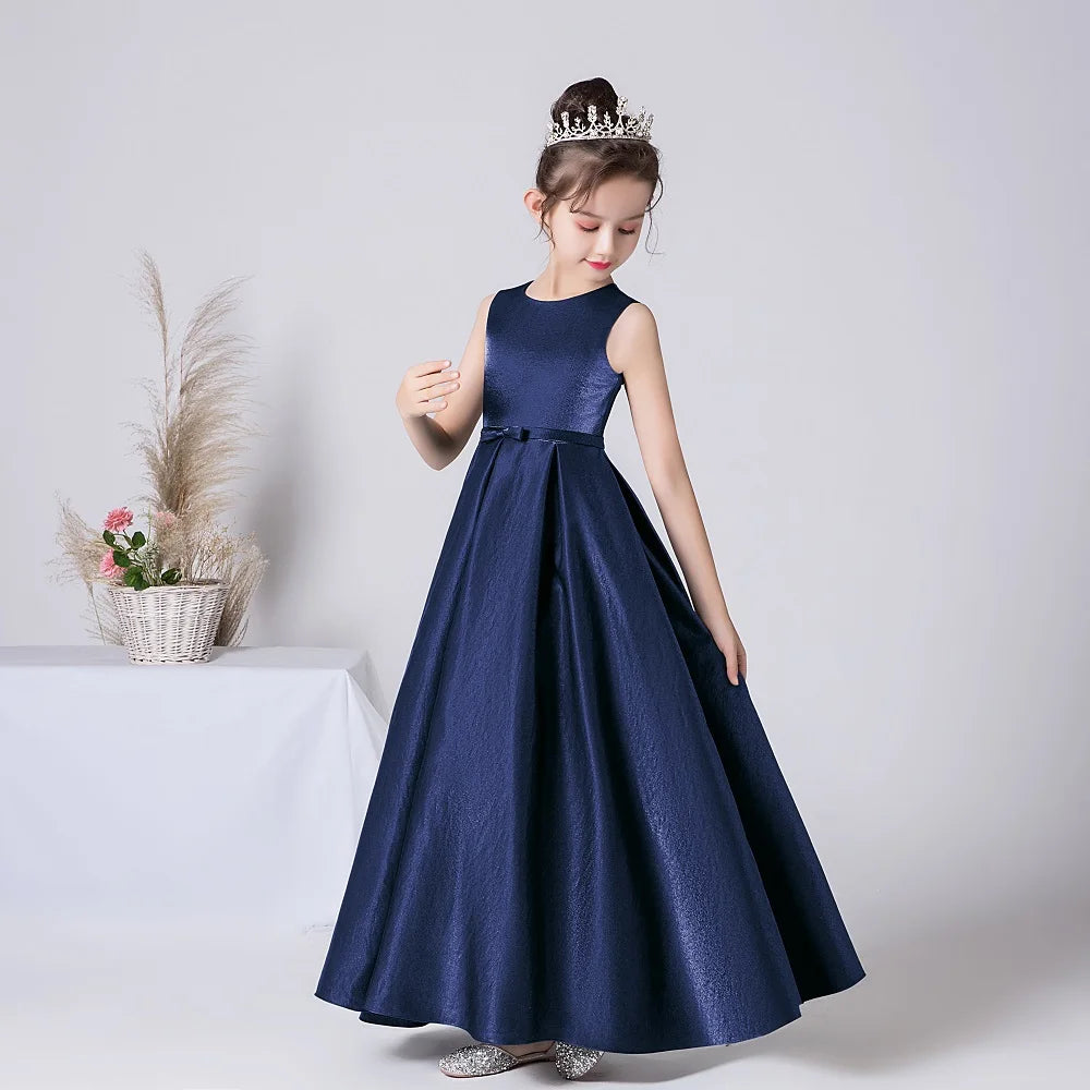 Elegant Christmas Dress for Girls - Long Sleeve Formal Gown for Banquet, Concert, Wedding & Party | Holiday Celebration & Special Occasions