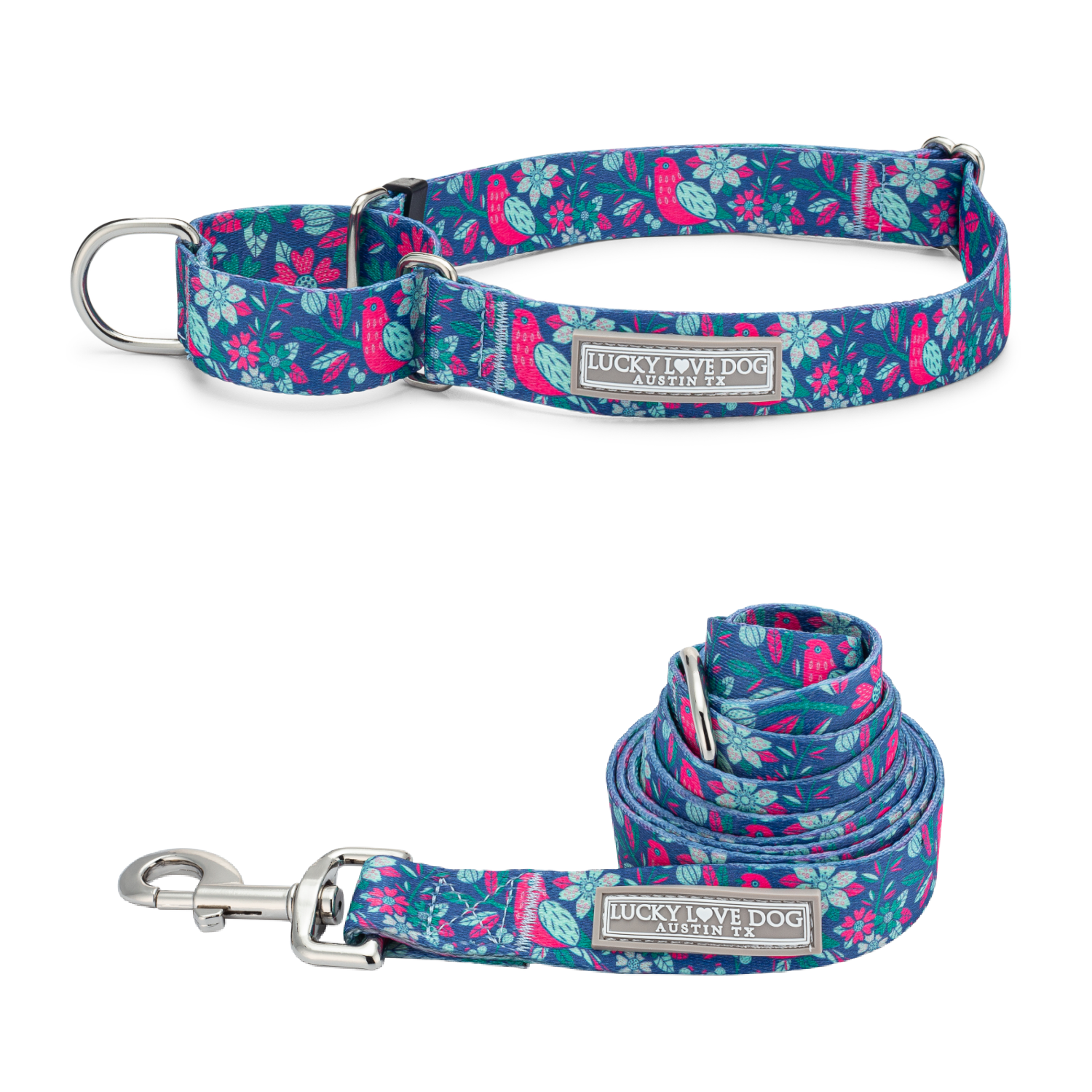 CarrieBelle Martingale Dog Collar - Adjustable Training Collar for Small & Medium Dogs - Premium Nylon No-Slip Design - Perfect for Obedience Training & Daily Walks