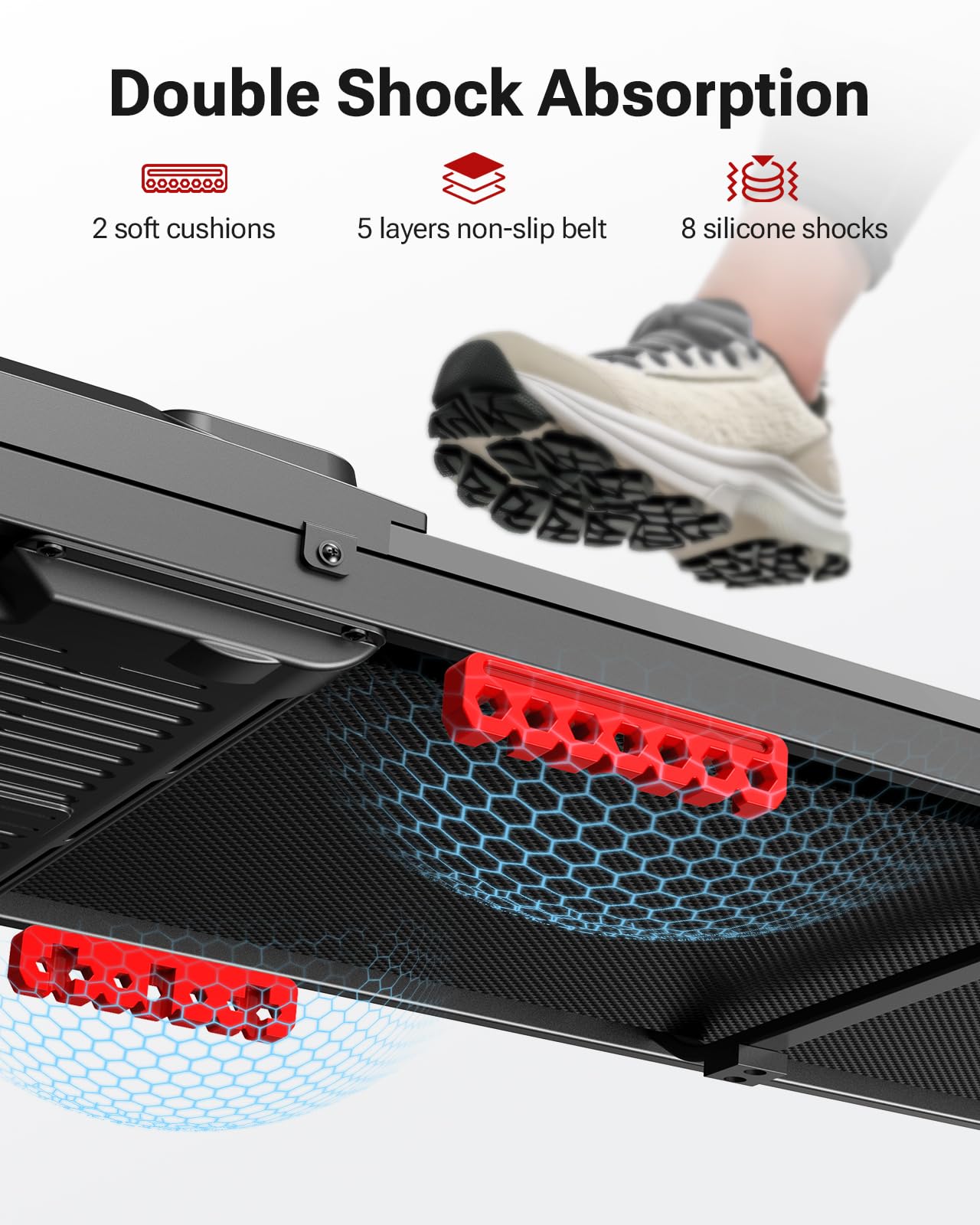 UREVO 2-in-1 Under Desk Treadmill & Walking Pad - Portable Electric Treadmill with Remote Control & LED Display for Home Office Workouts - Perfect for Work from Home Fitness & Small Space Exercise