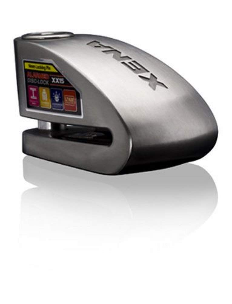 XENA XX15-SS Stainless Steel Motorcycle Disc Lock Alarm - High Security Anti-Theft Protection for Bikes, Scooters & ATVs - Perfect for Urban Commuting & Outdoor Parking