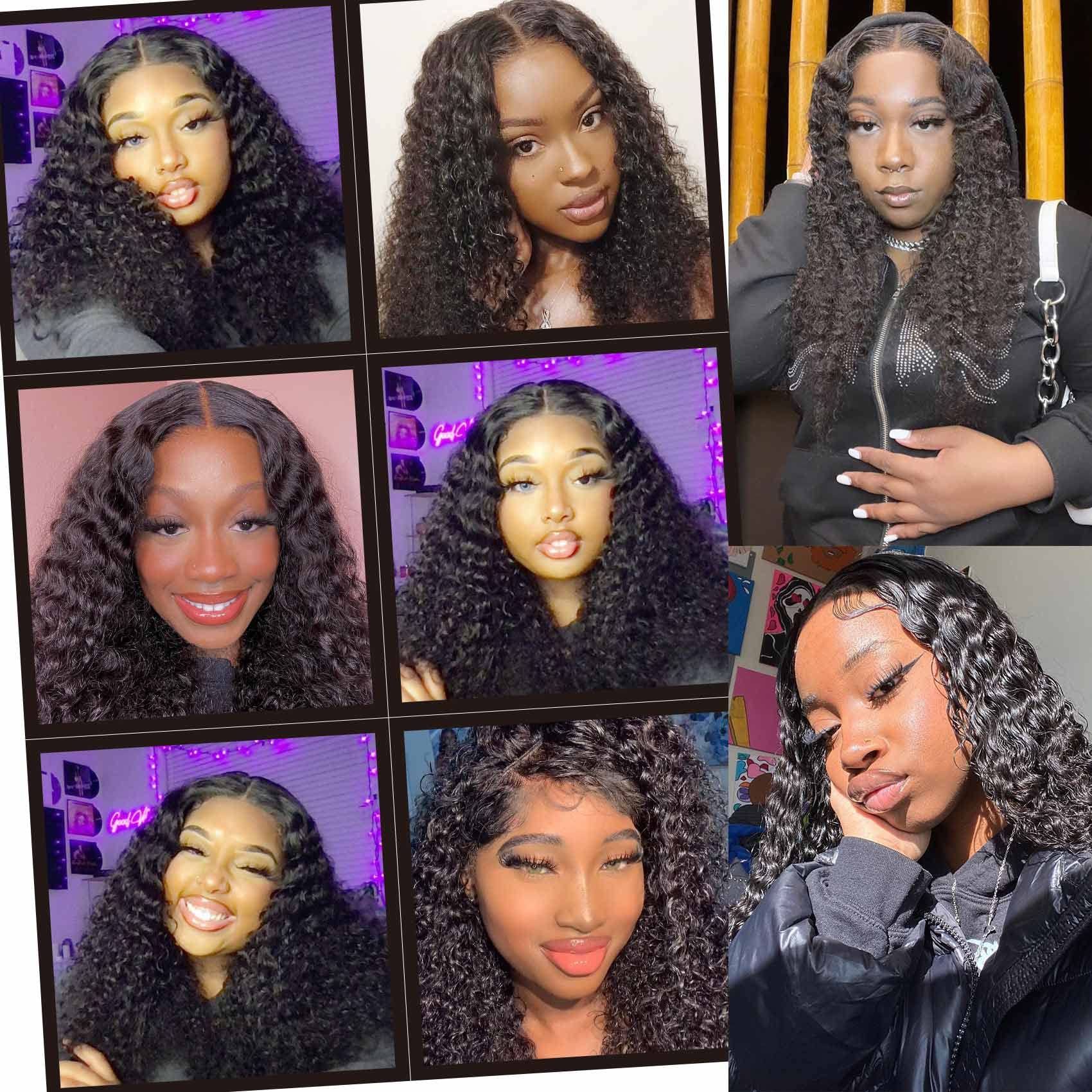 Domiso 26 Inch Glueless Lace Front Wig - 100% Human Hair Deep Wave Wig with Pre Plucked & Pre Cut Lace for Black Women | No Glue Needed | Perfect for Daily Wear, Parties & Special Occasions