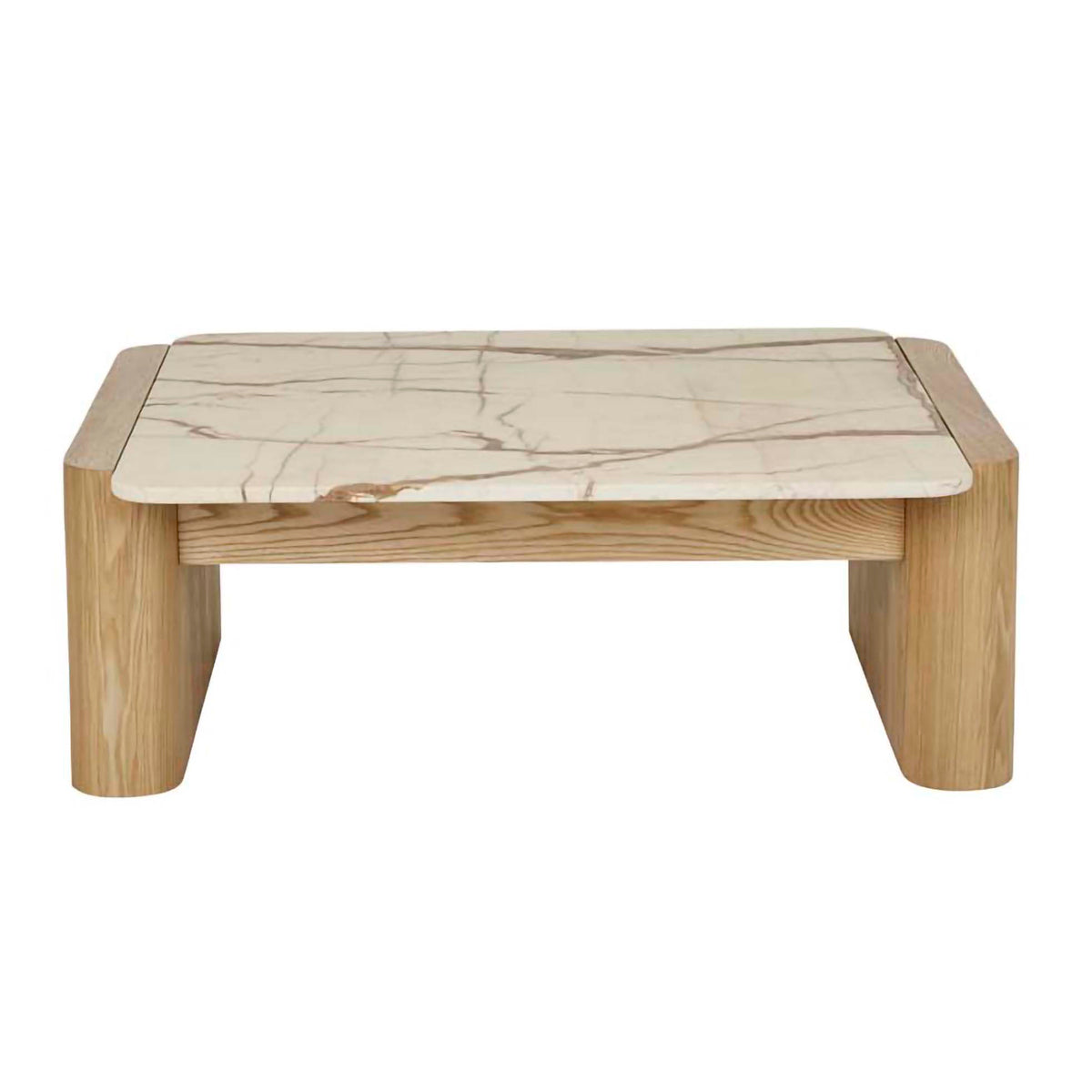 Floyd Marble Square Coffee Table - Modern Minimalist Living Room Furniture for Small Spaces | Perfect for Apartments, Lofts & Home Decor