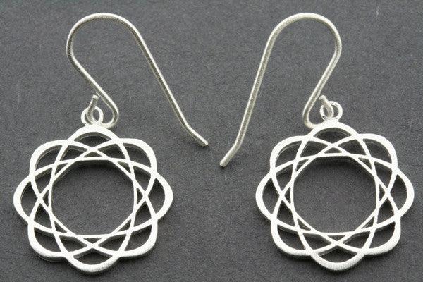 Saturn Mandala Earrings for Women - Boho Chic Dangle Jewelry - Perfect for Yoga, Meditation & Festival Outfits