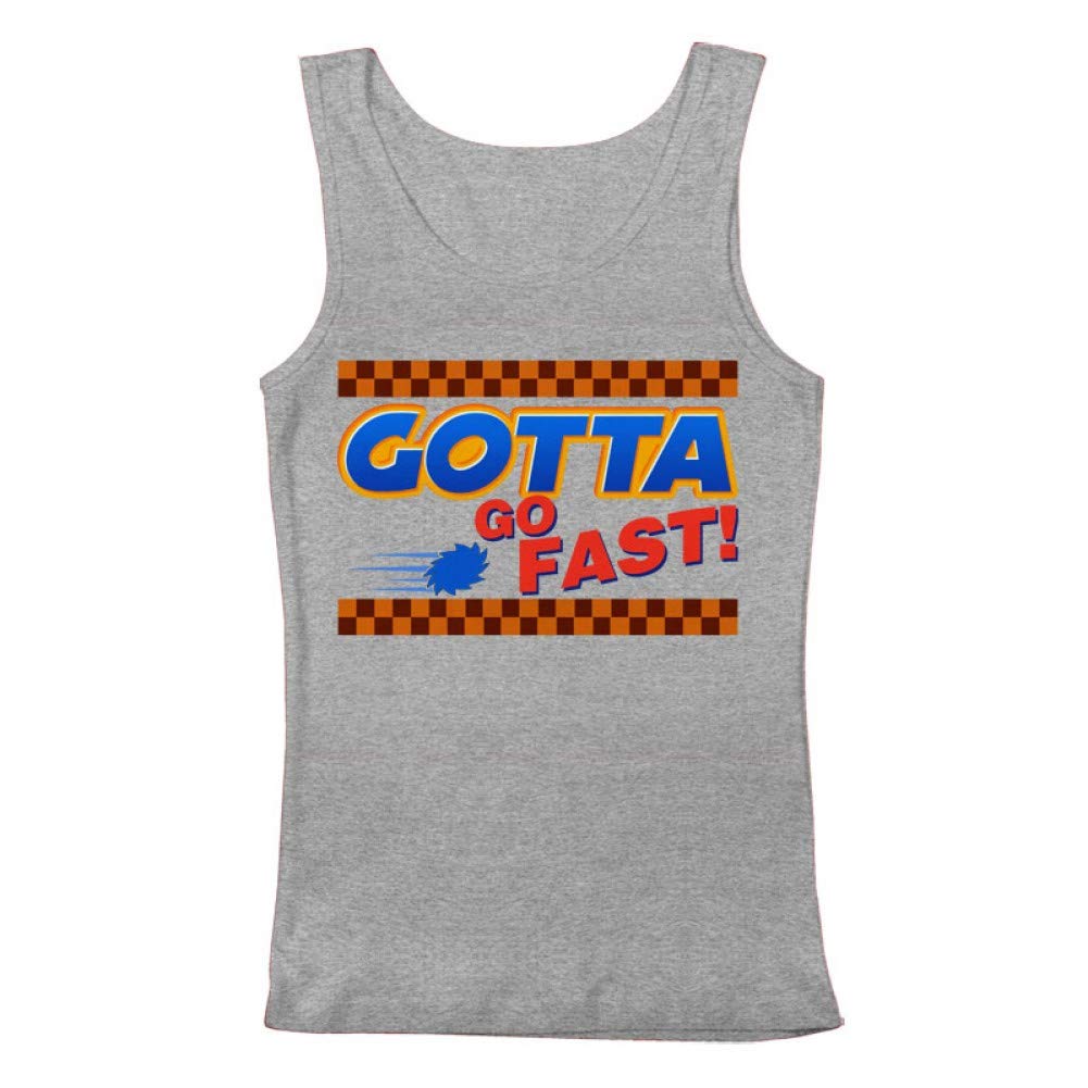 GEEK TEEZ Gotta Go Fast! Men's Sleeveless Muscle Tank Top - Perfect for Gym Workouts, Running & Summer Casual Wear