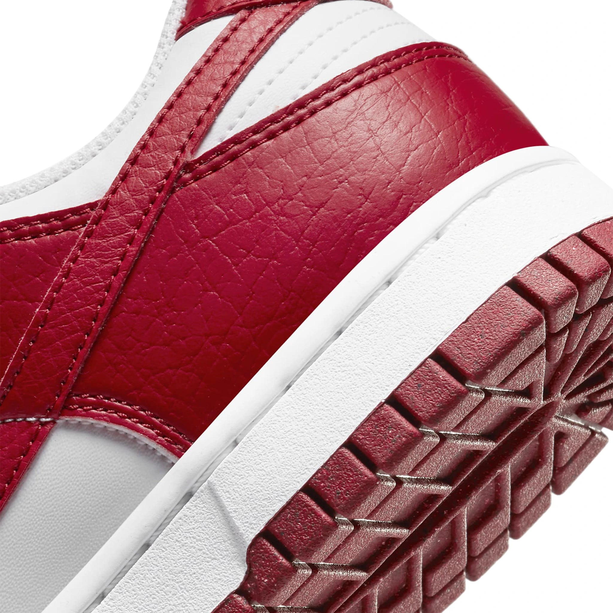 Nike Dunk Low Next Nature Women's Sneakers - White & Gym Red - Eco-Friendly Materials | Perfect for Casual Wear, Gym, and Street Style