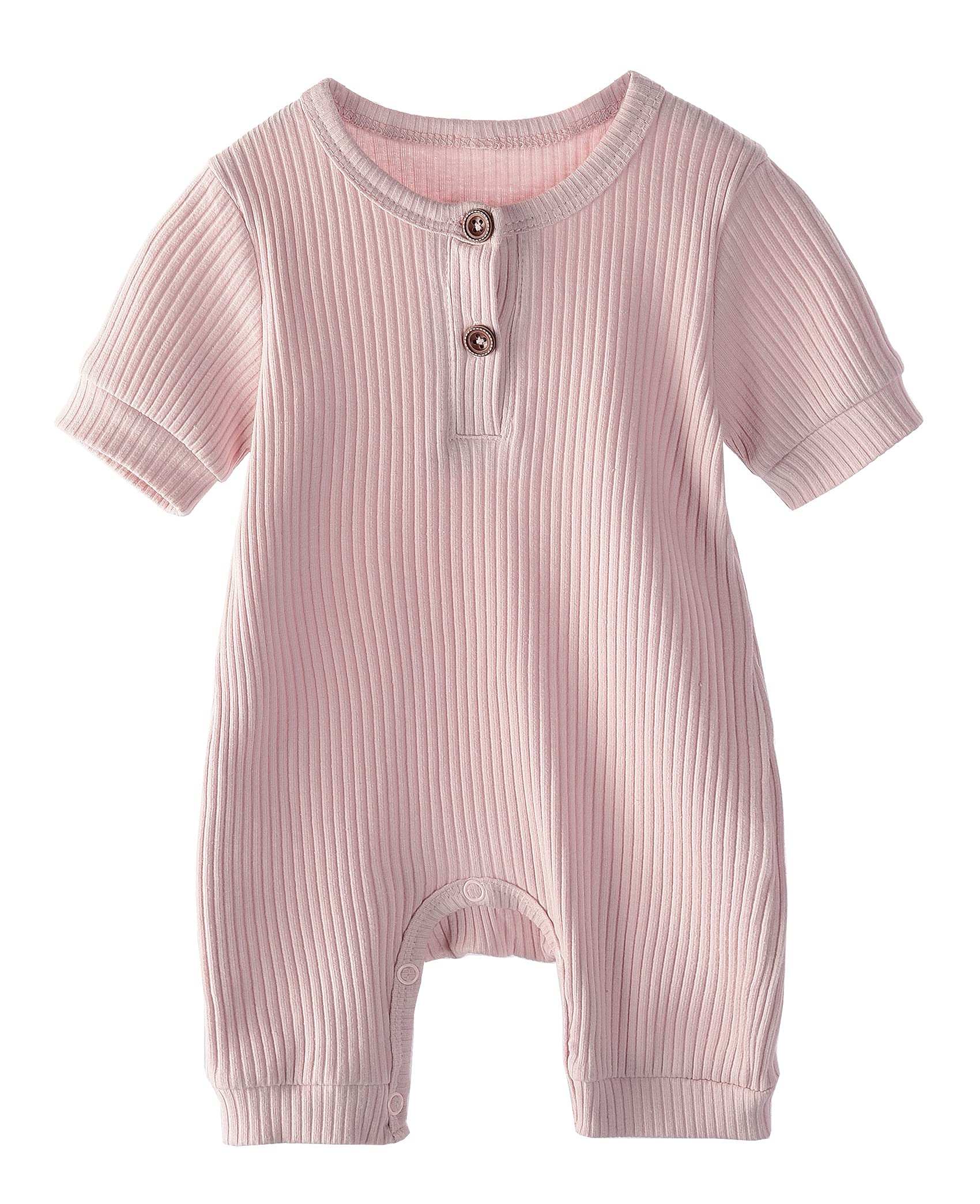 Uhnice Unisex Newborn Baby Clothes - Summer Romper Button Bodysuit One-Piece Jumpsuit Outfits for Boys & Girls | Perfect for Playtime, Photo Shoots & Daily Wear