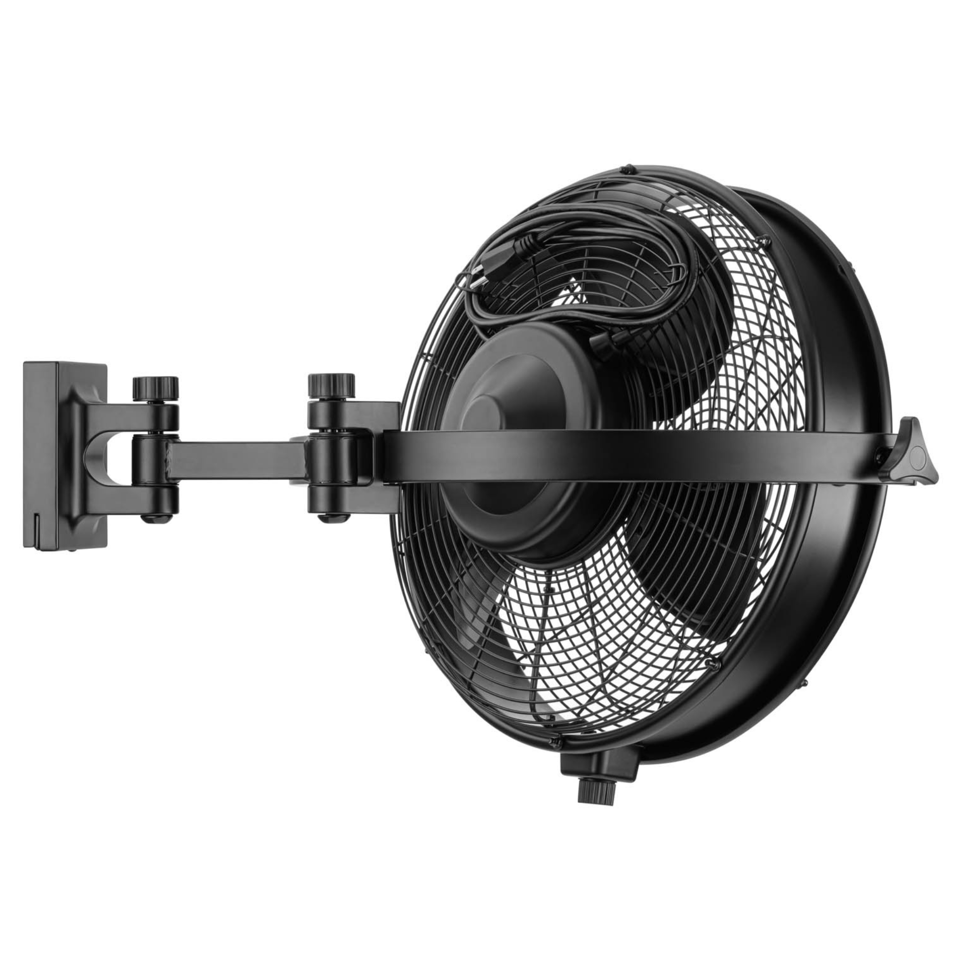 Honeywell 53031-98 Wet Rated Outdoor Patio Fan - Black Wall Mounted Ceiling Fan with Remote Control for Porch, Gazebo & Backyard