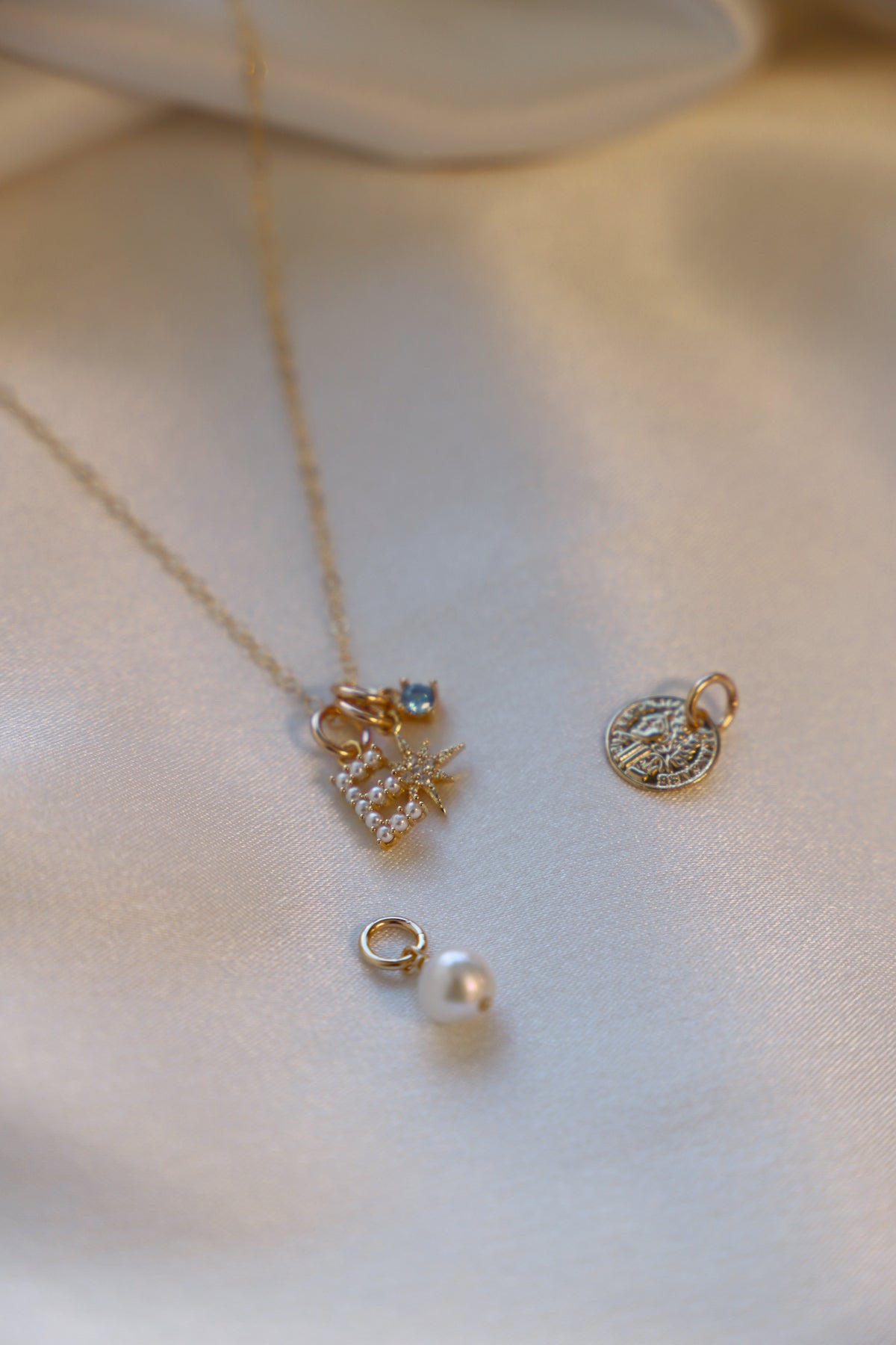 Personalized Pearl Initial Charm Necklace - Elegant Monogram Jewelry for Women - Perfect for Birthdays, Anniversaries & Gifts