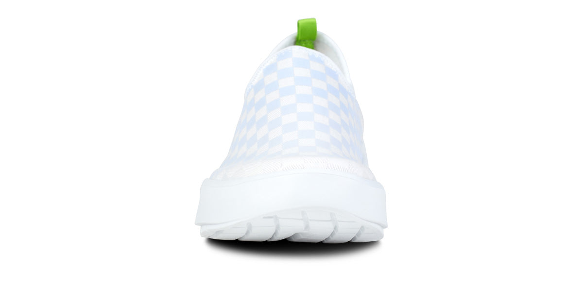 Women's OOmg eeZee Low Shoes - Comfortable Purple Jade Checker Sneakers for Walking, Running & Casual Wear | Lightweight & Breathable | On Sale