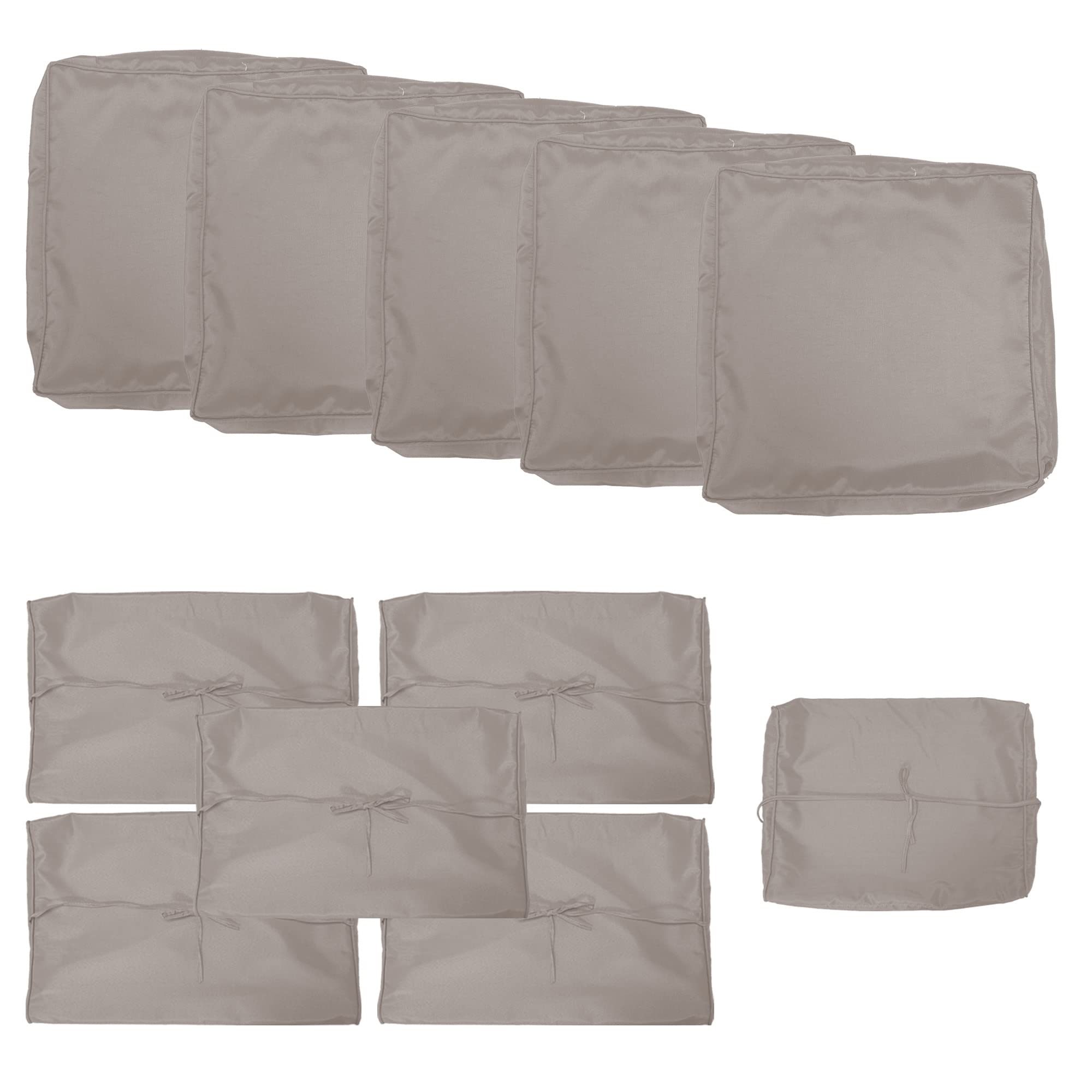 Waterproof Gotland Patio Cushion Covers - Outdoor Furniture Replacement Slipcovers with Zipper for Sofa, Couch & Chair Seats | Durable All-Weather Protection for Deck, Porch & Garden Use