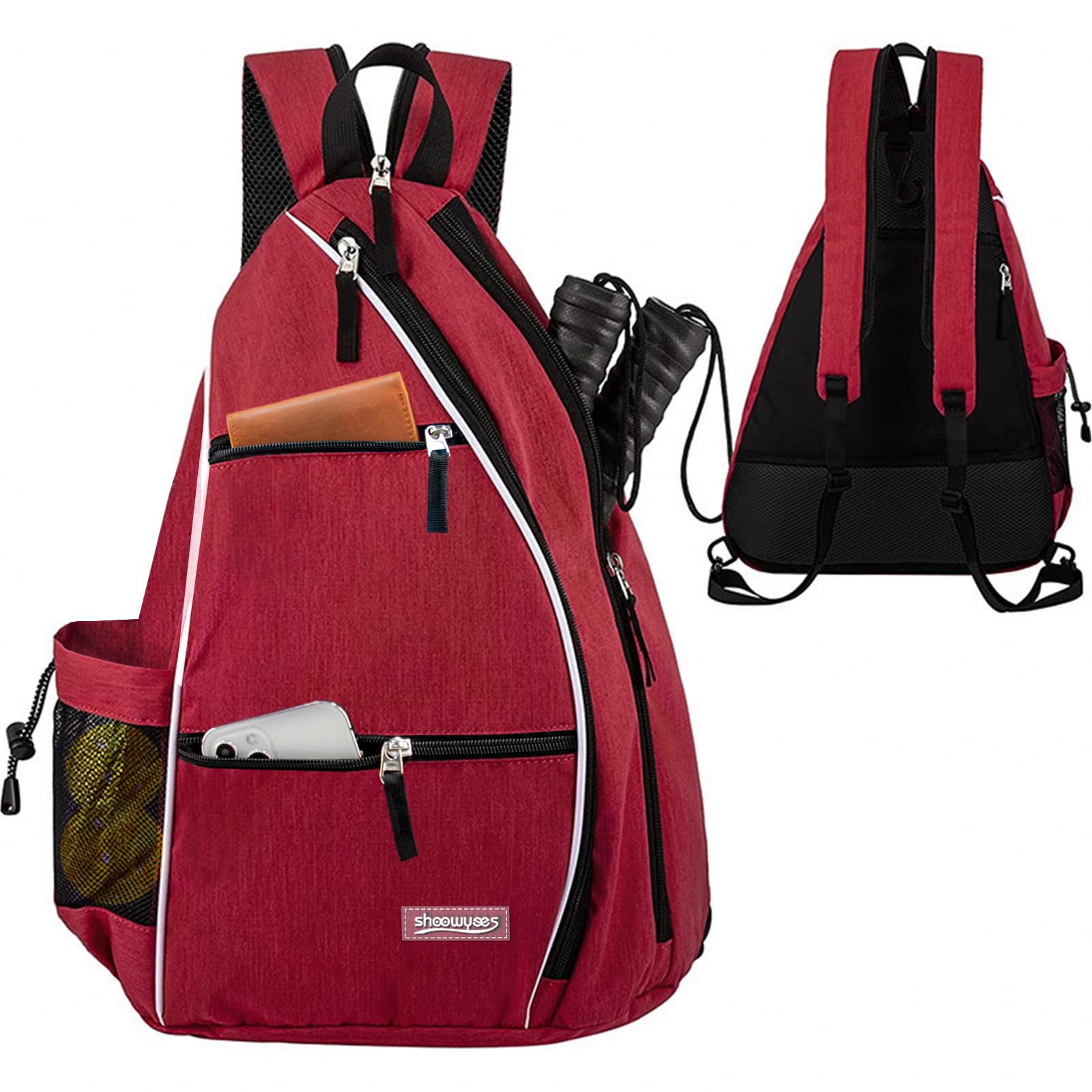 Franklin Pickleball Tennis Backpack for Men & Women - Reversible Crossbody Sports Bag for Pickleball, Racquetball & Badminton | Perfect for Travel, Gym & Outdoor Activities