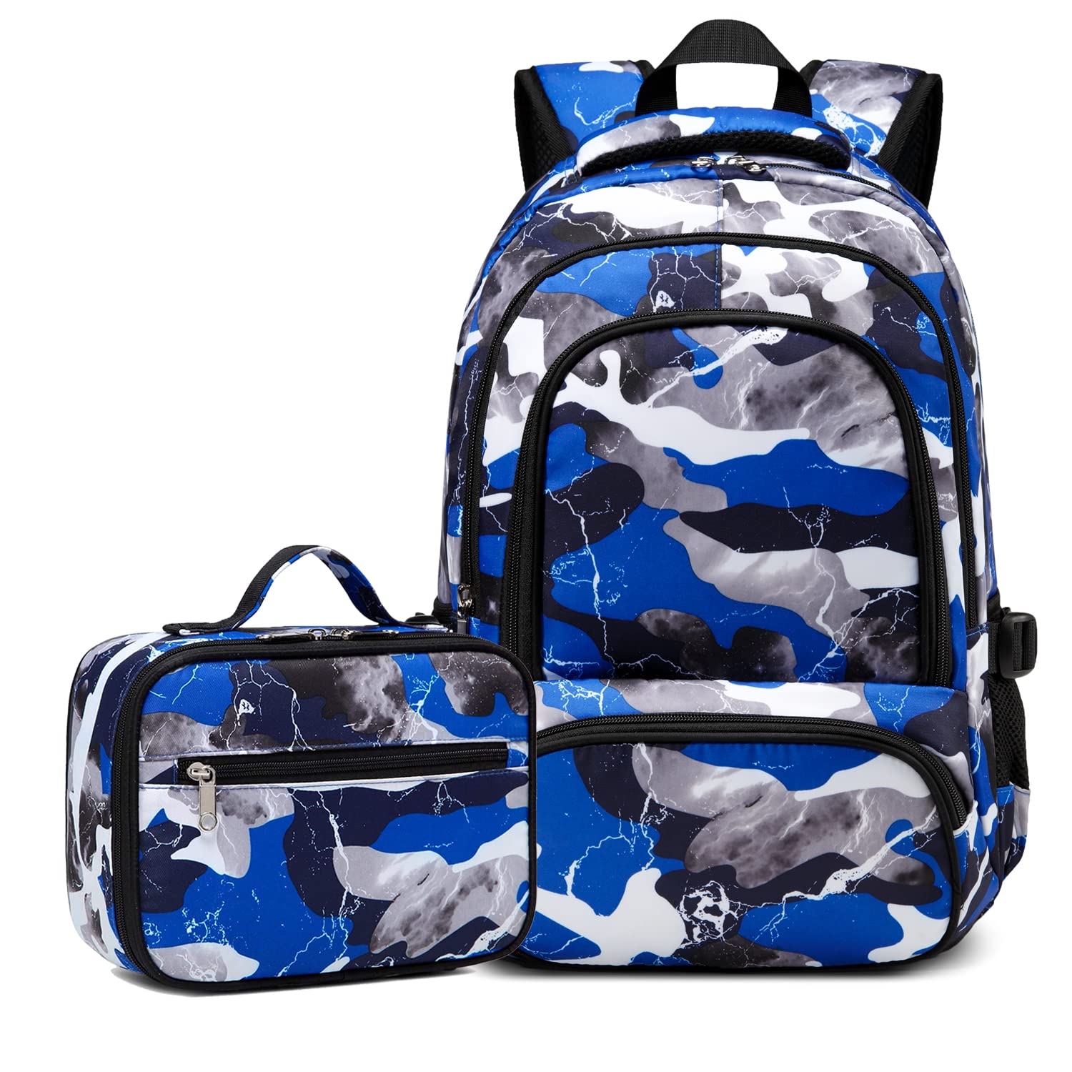**Lightweight Kids Backpack for Boys & Girls - Durable Elementary & Middle School Bookbag with Lunch Box - Perfect for Kindergarten, High School & Birthday Gifts (Great for Daily Use, Travel & Outdoor Activities)**